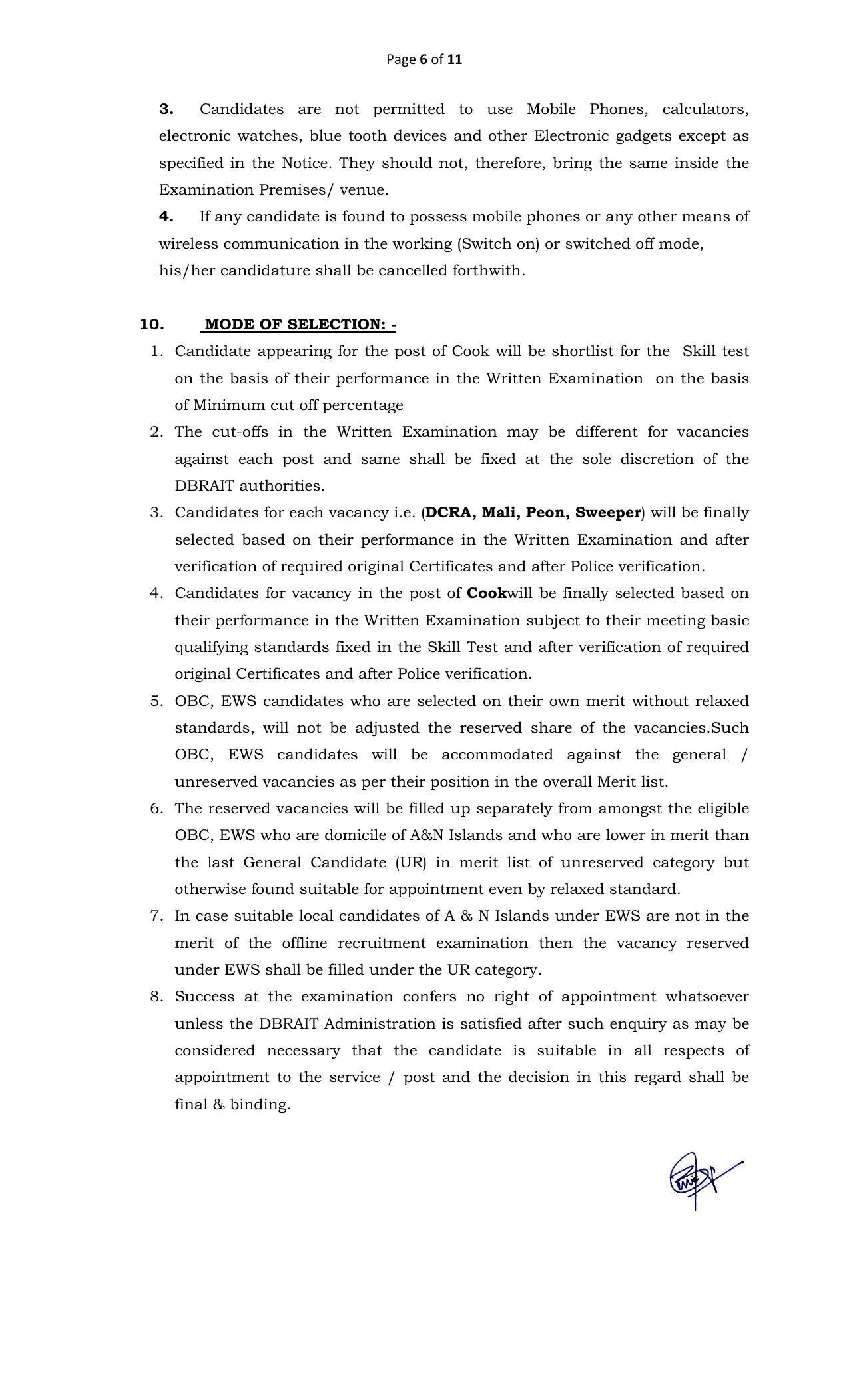 Andaman & Nicobar Administration Invites Application for 8 Cook, Mali, More Vacancies Recruitment 2022 - Page 8