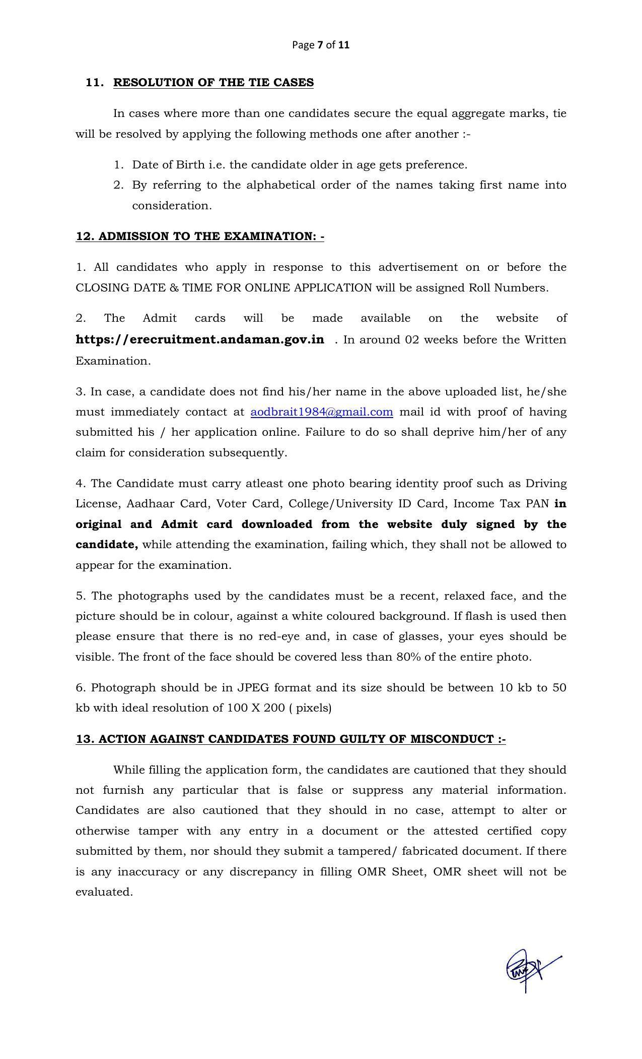 Andaman & Nicobar Administration Invites Application for 8 Cook, Mali, More Vacancies Recruitment 2022 - Page 9
