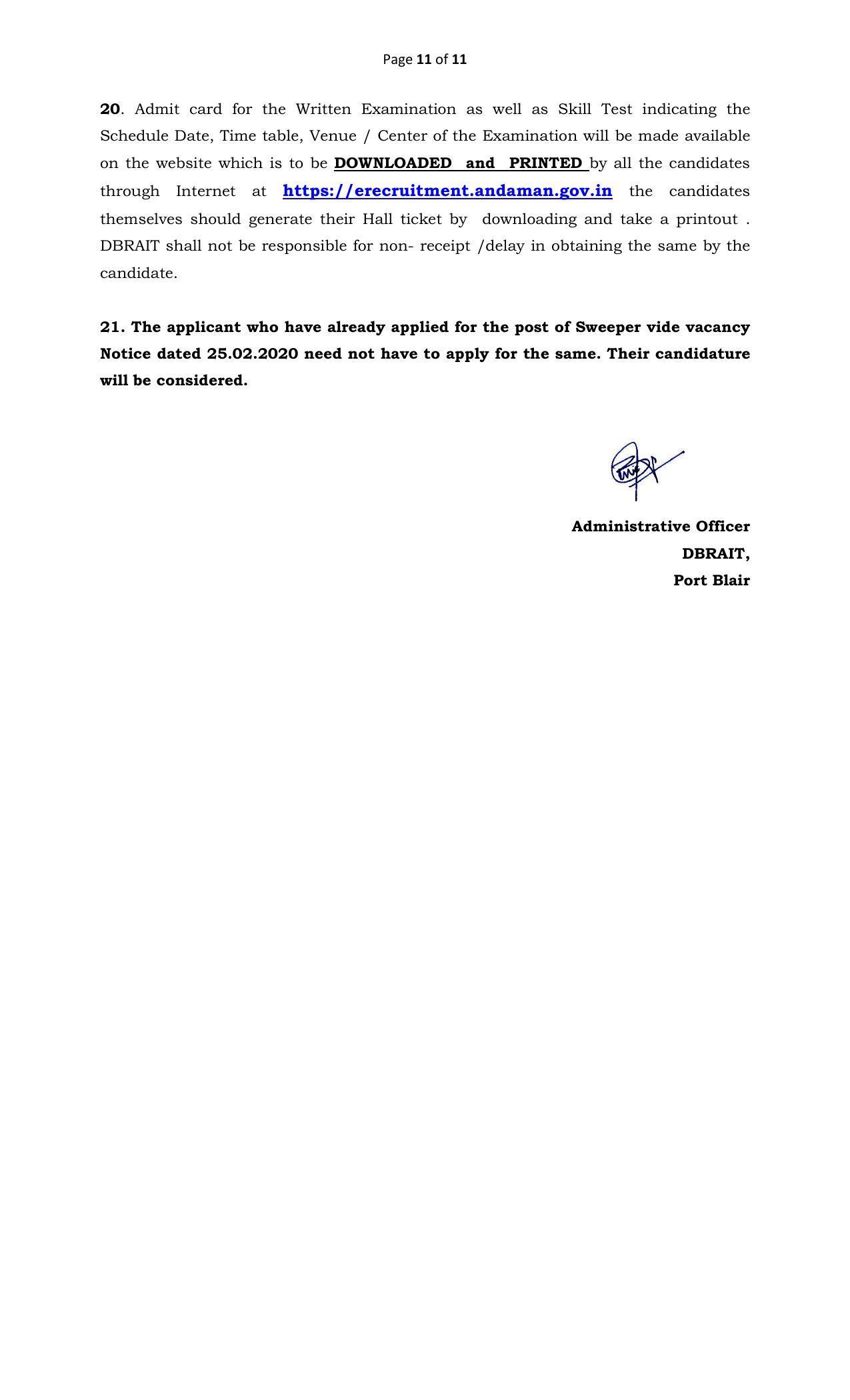 Andaman & Nicobar Administration Invites Application for 8 Cook, Mali, More Vacancies Recruitment 2022 - Page 6