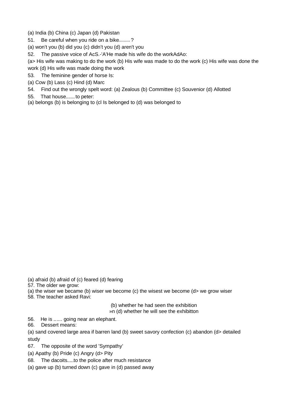 RPF, SI, Constable General English Old Papers - Page 3