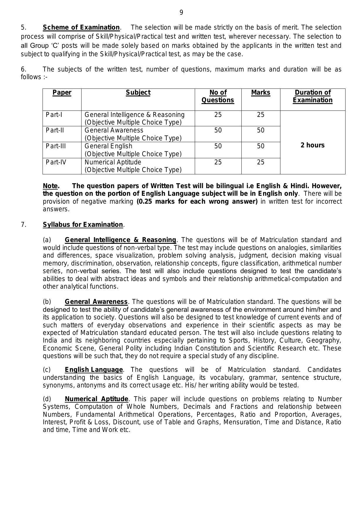 ASC CENTRE (SOUTH) - 2ATC (Indian Army) MTS, Cook and Various Vacancy Recruitment 2022 - Page 5