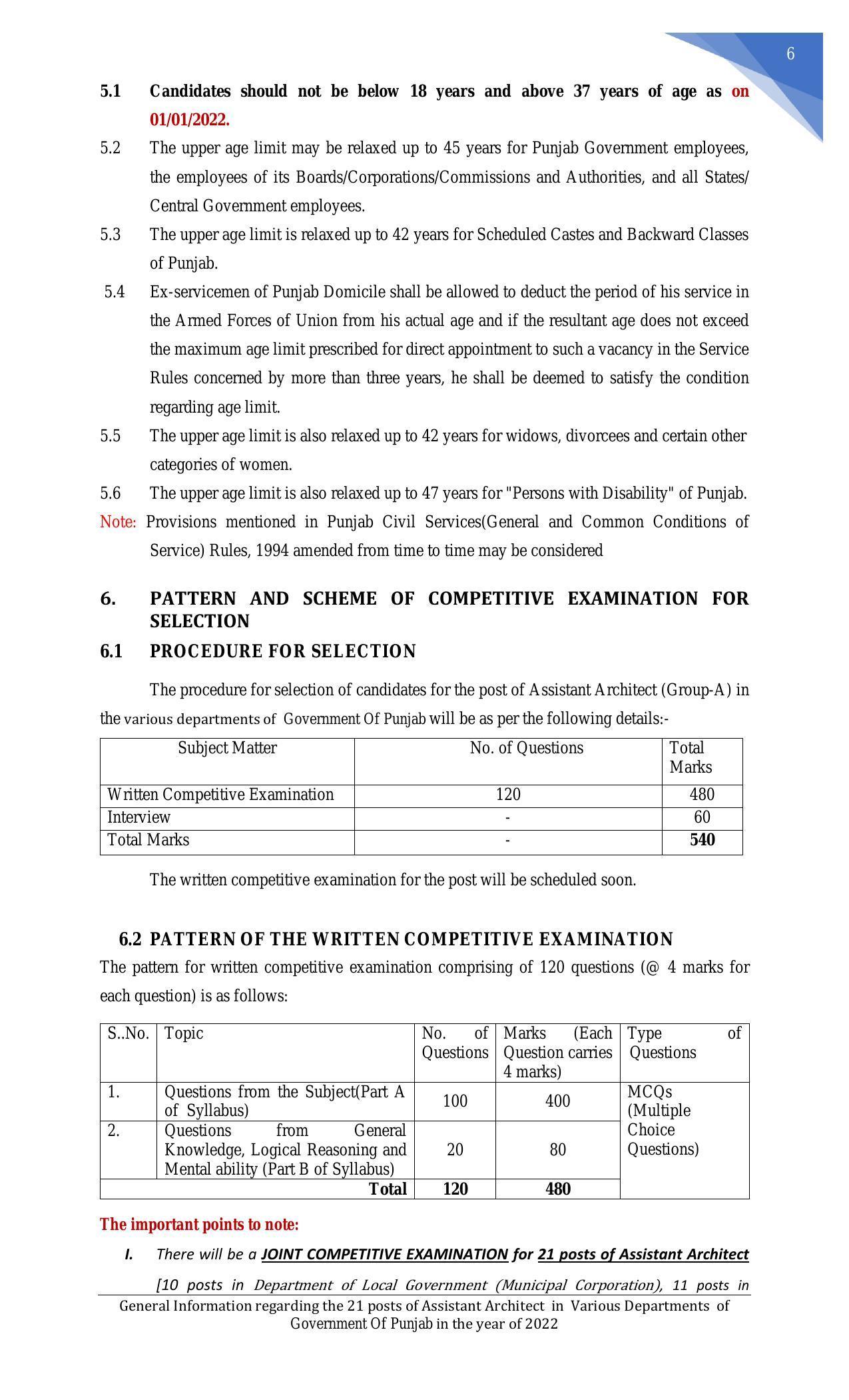 Punjab Public Service Commission Invites Application for 21 Assistant Architect Recruitment 2022 - Page 24
