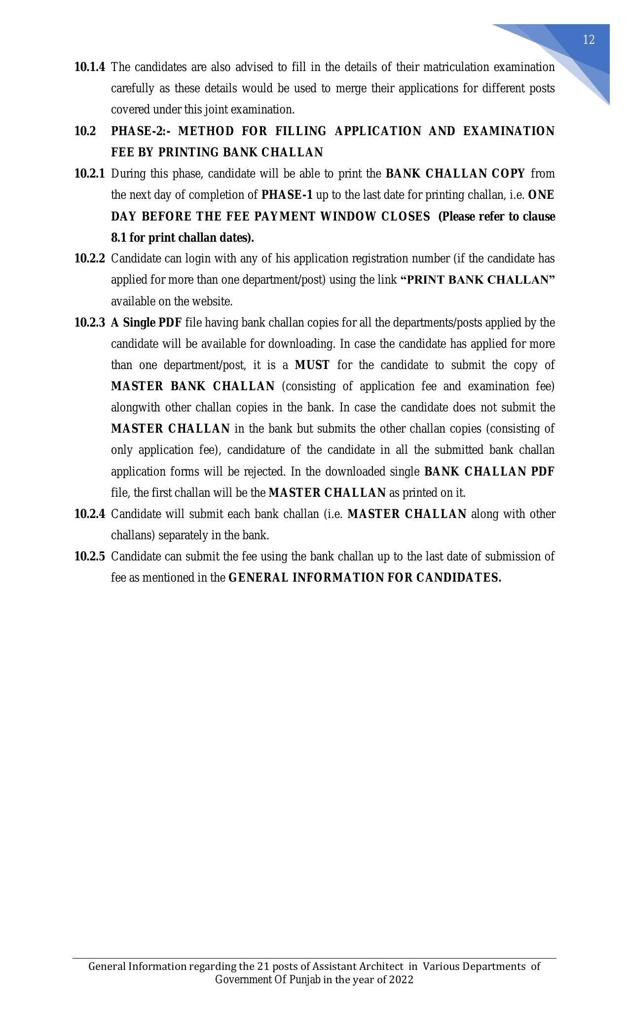 Punjab Public Service Commission Invites Application for 21 Assistant Architect Recruitment 2022 - Page 21