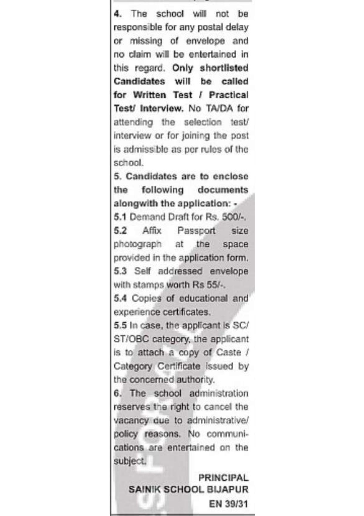 Sainik School Bijapur (SSBJ) Ward Boys and Various Posts Recruitment 2026 - Page 3