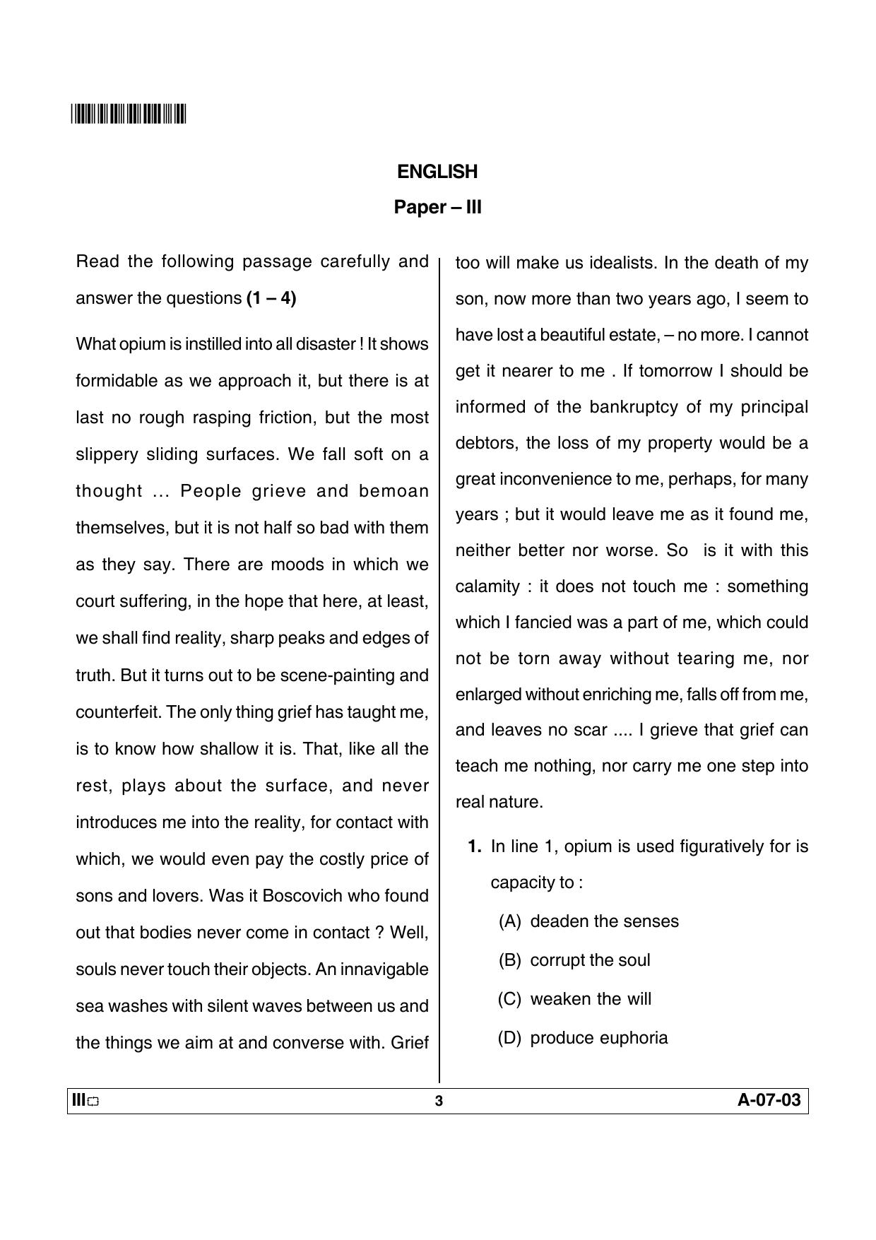 APSET English Previous Paper PDF - Page 3