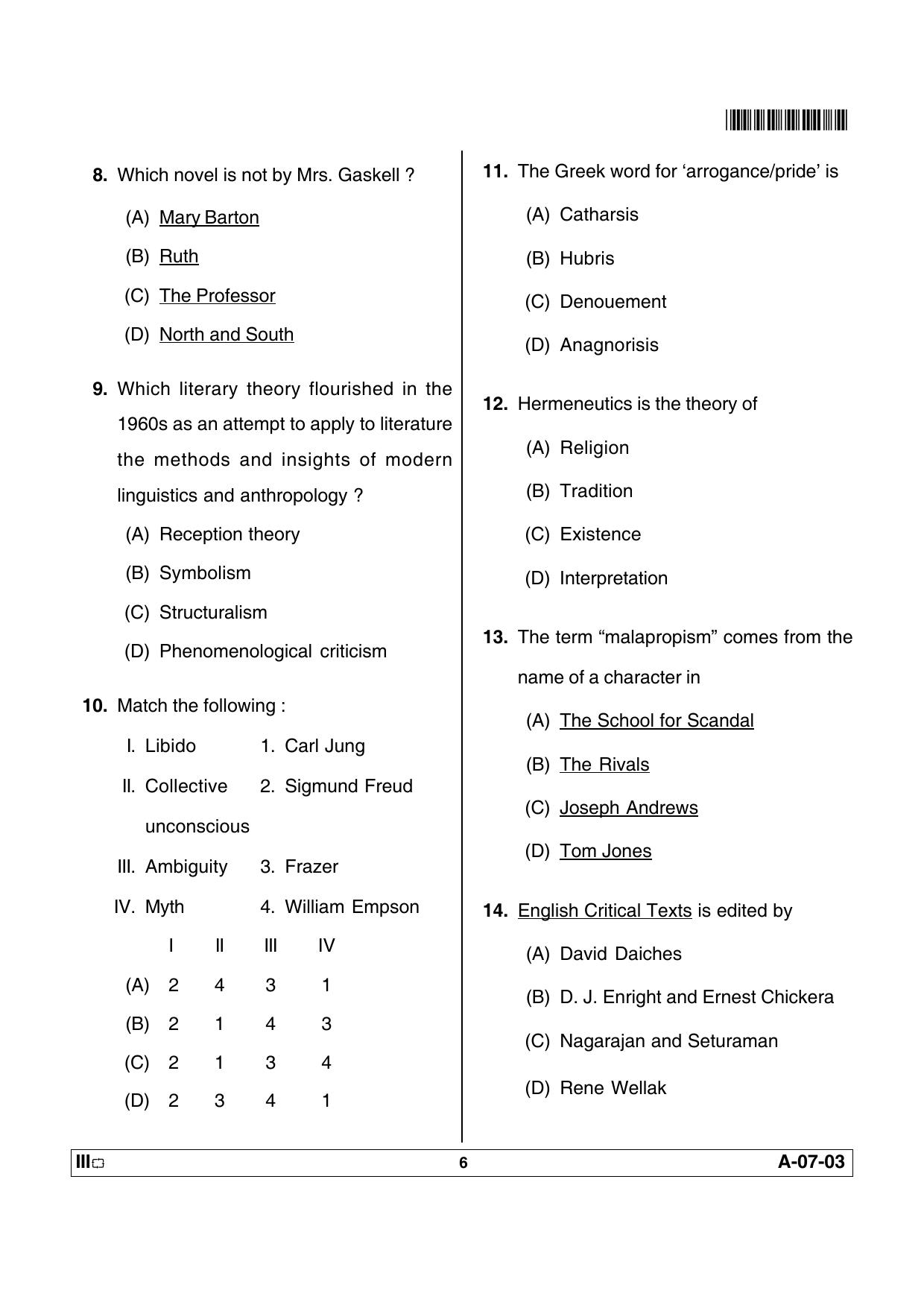 APSET English Previous Paper PDF - Page 6