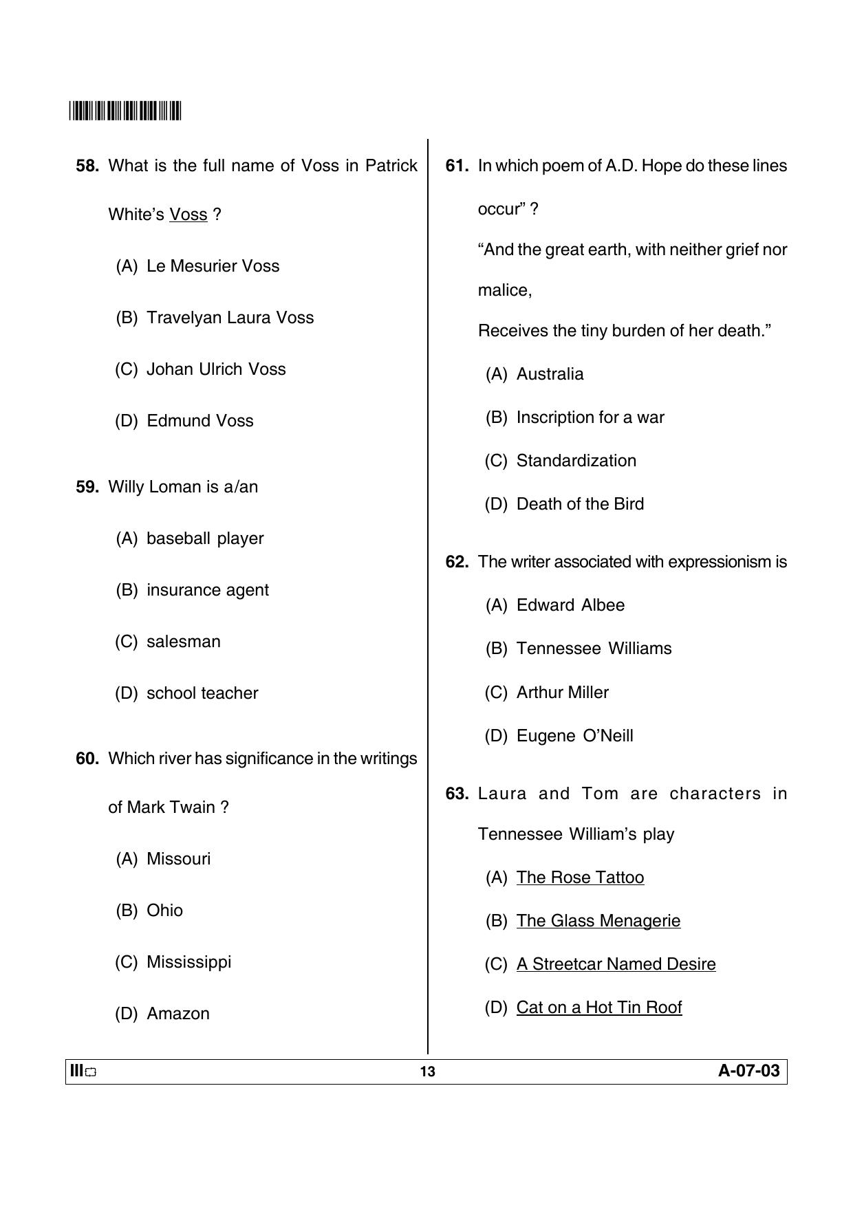 APSET English Previous Paper PDF - Page 13