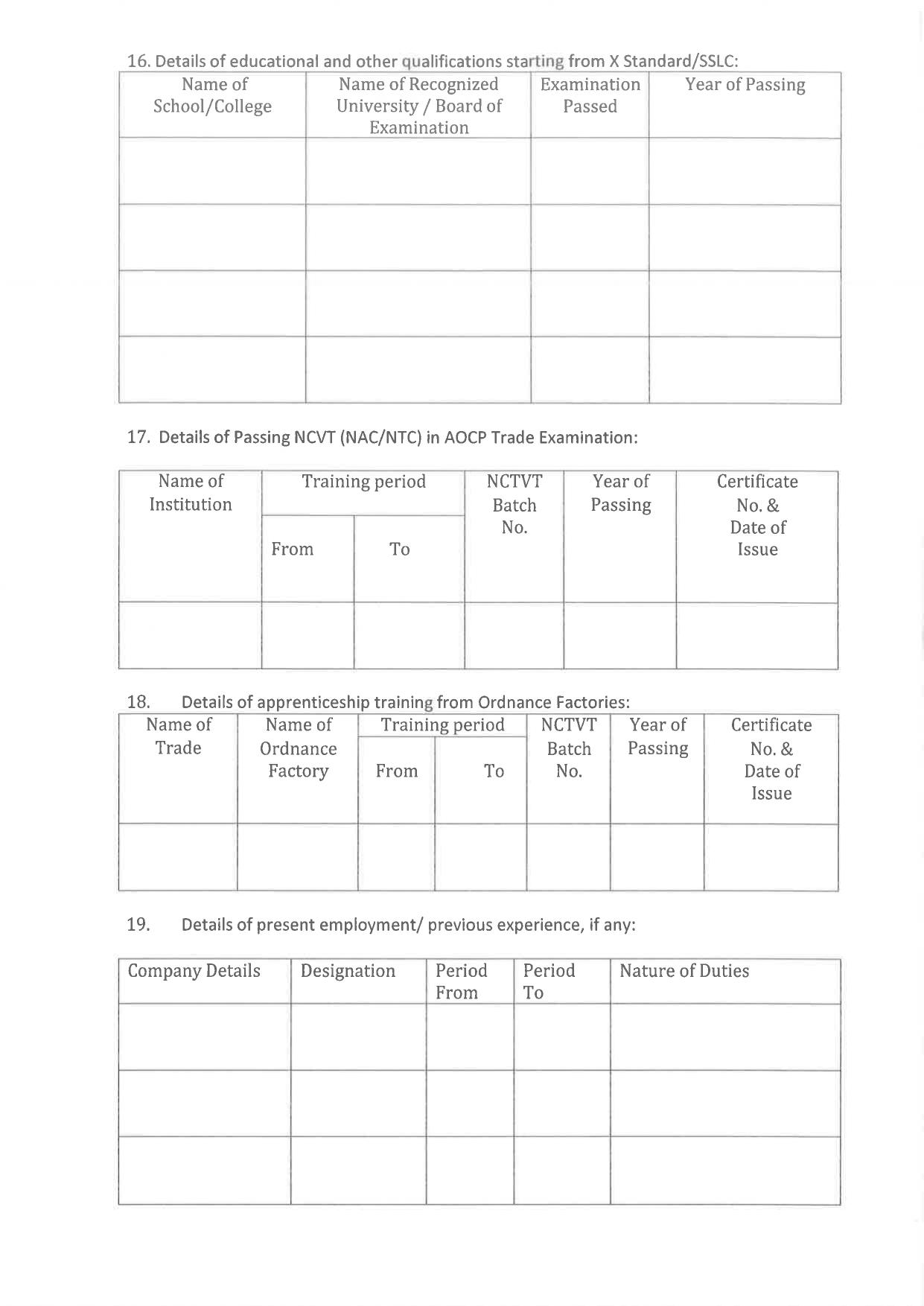 Ordnance Factory Chanda Danger Building Worker Recruitment 2023 - Page 7