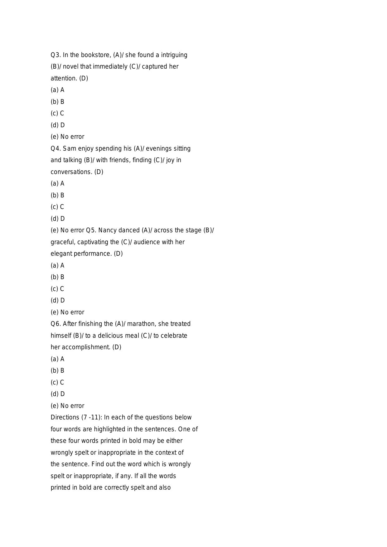 RBI Assistant Pre 2023 Memory Based Paper 18. Nov. 2023 - Page 2