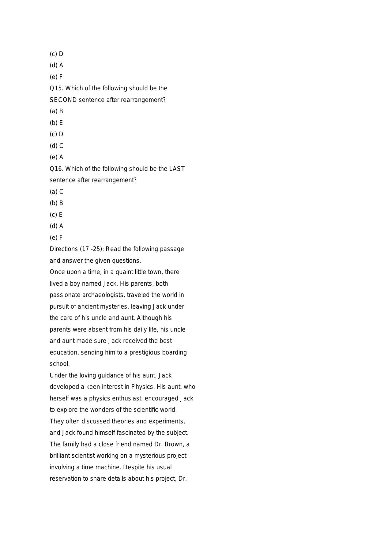 RBI Assistant Pre 2023 Memory Based Paper 18. Nov. 2023 - Page 5