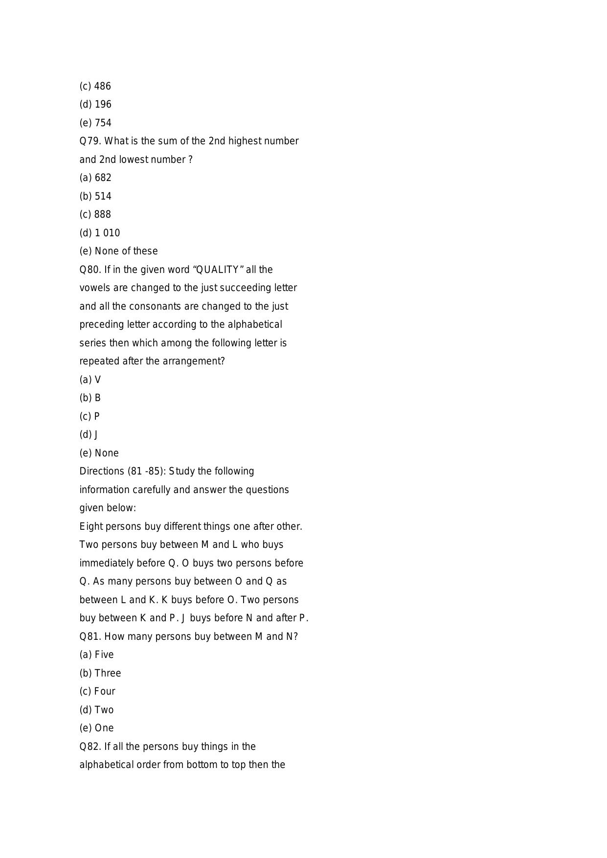 RBI Assistant Pre 2023 Memory Based Paper 18. Nov. 2023 - Page 21
