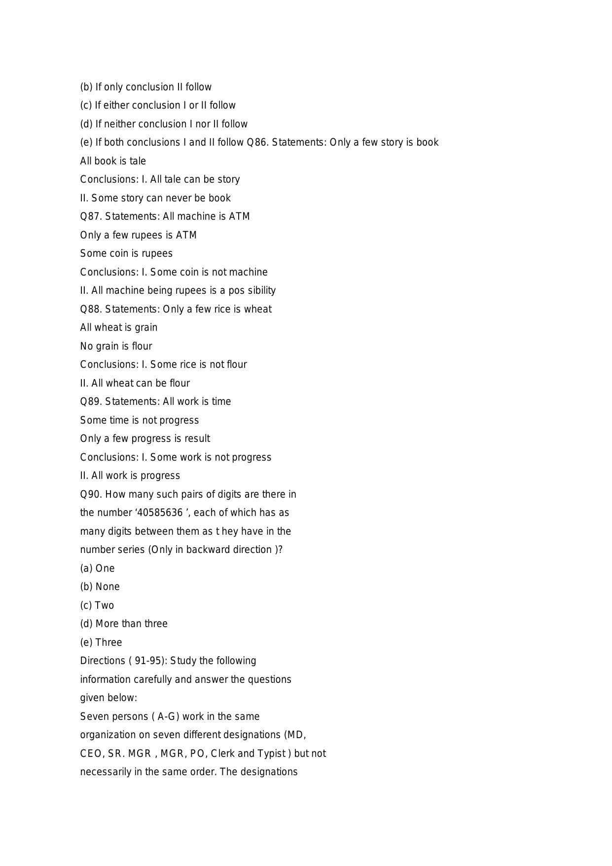 RBI Assistant Pre 2023 Memory Based Paper 18. Nov. 2023 - Page 23