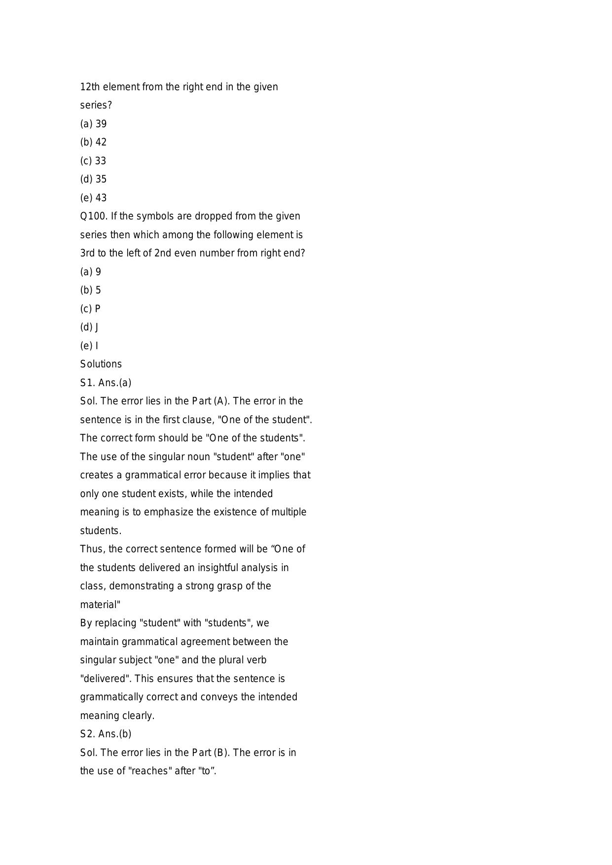 RBI Assistant Pre 2023 Memory Based Paper 18. Nov. 2023 - Page 26