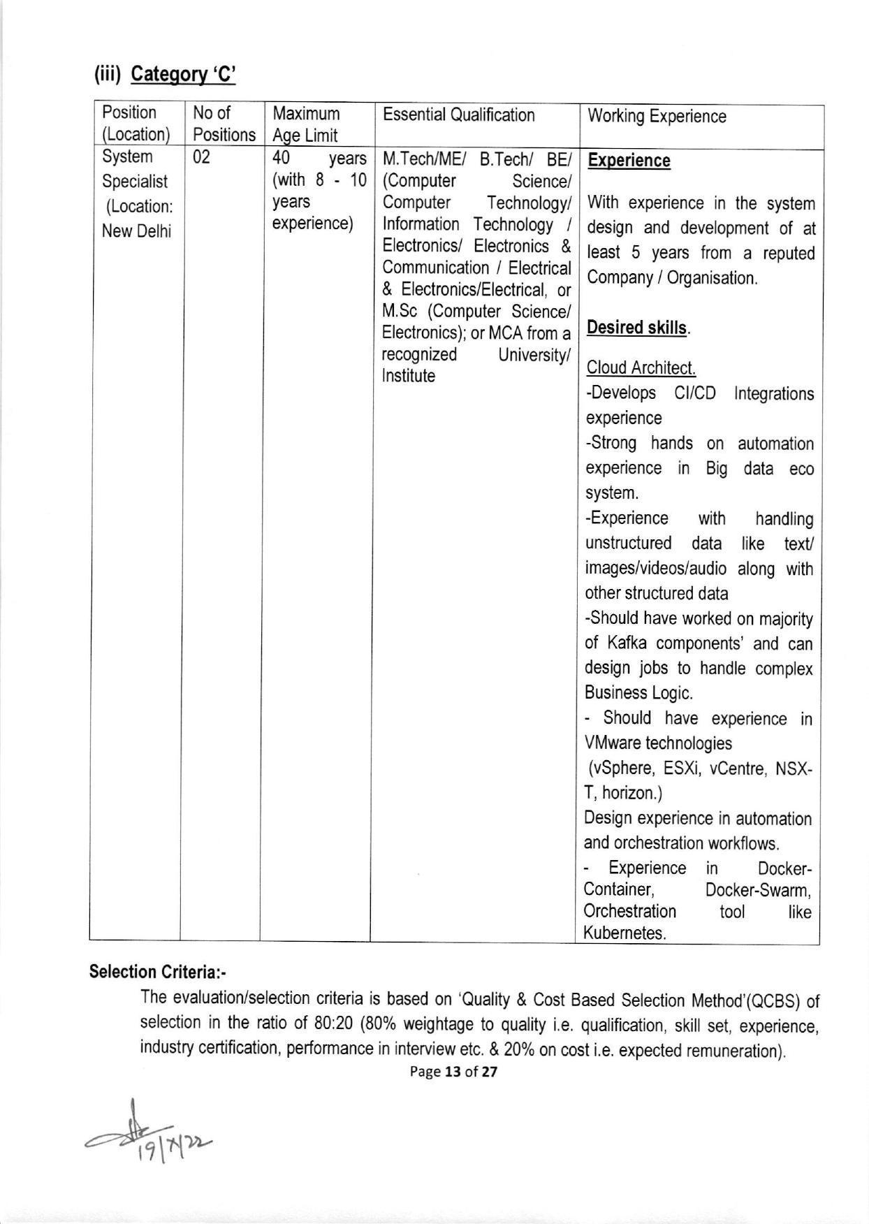 NTRO Invites Application for 125 IT Professional / Engineer Recruitment 2022 - Page 25