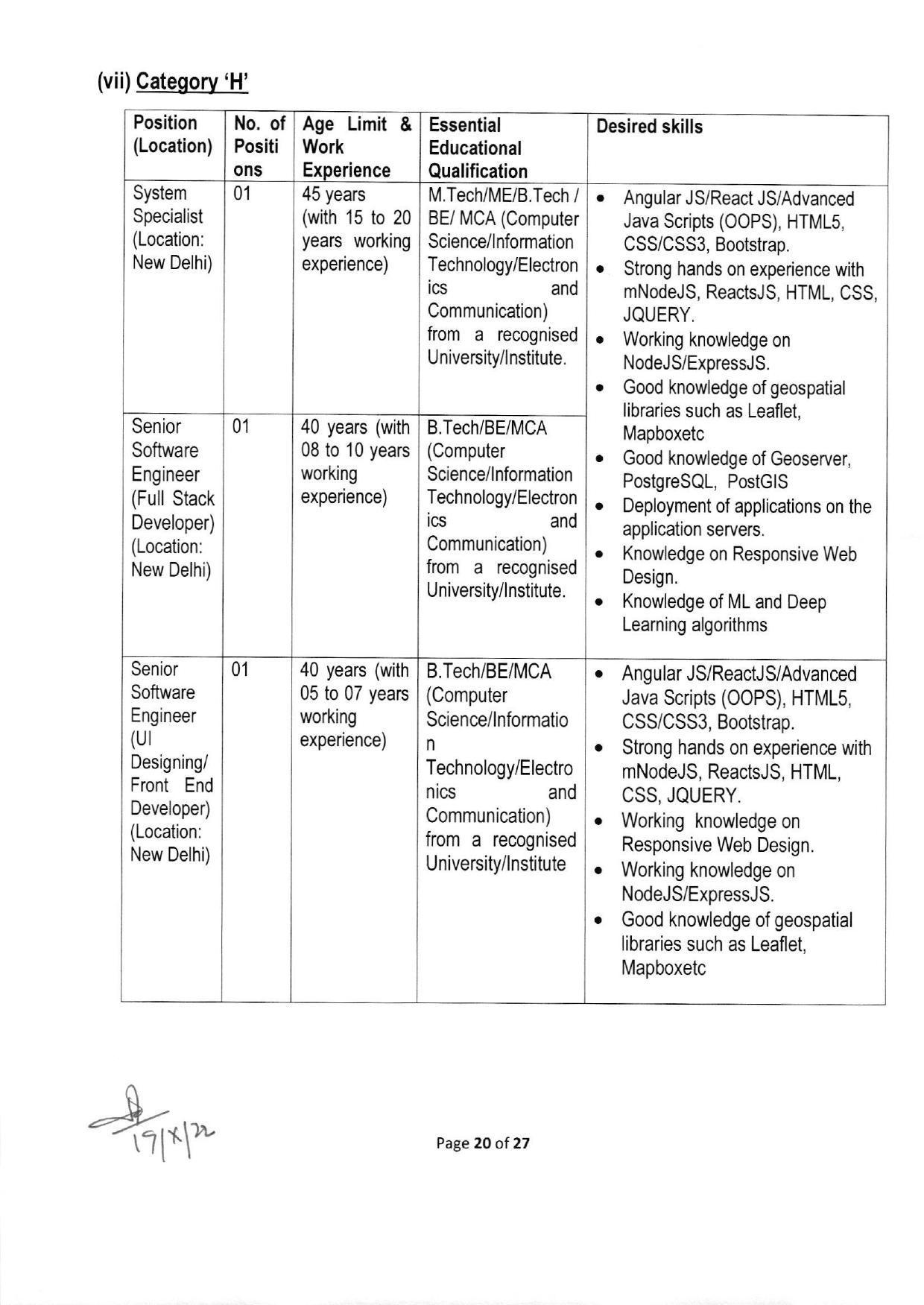 NTRO Invites Application for 125 IT Professional / Engineer Recruitment 2022 - Page 26