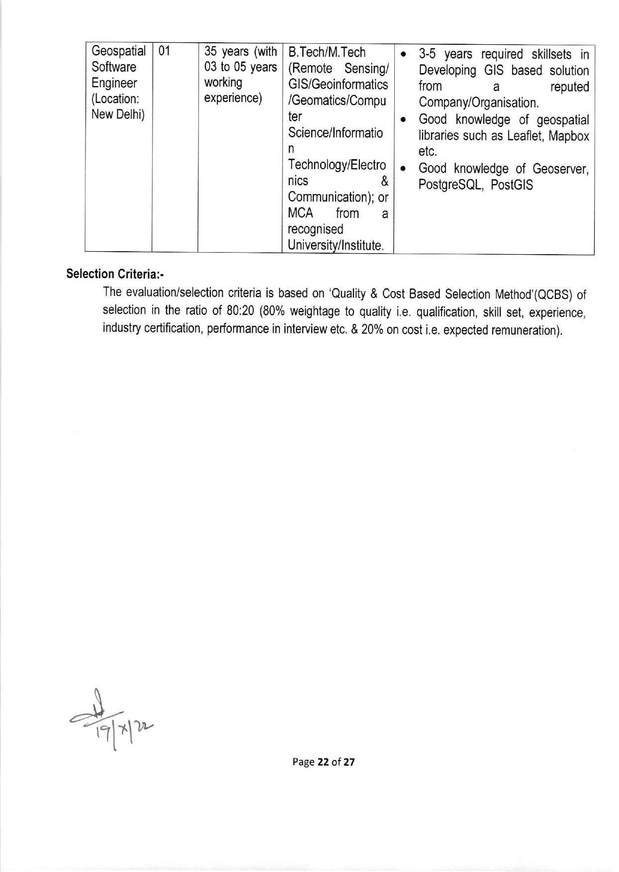 NTRO Invites Application for 125 IT Professional / Engineer Recruitment 2022 - Page 18