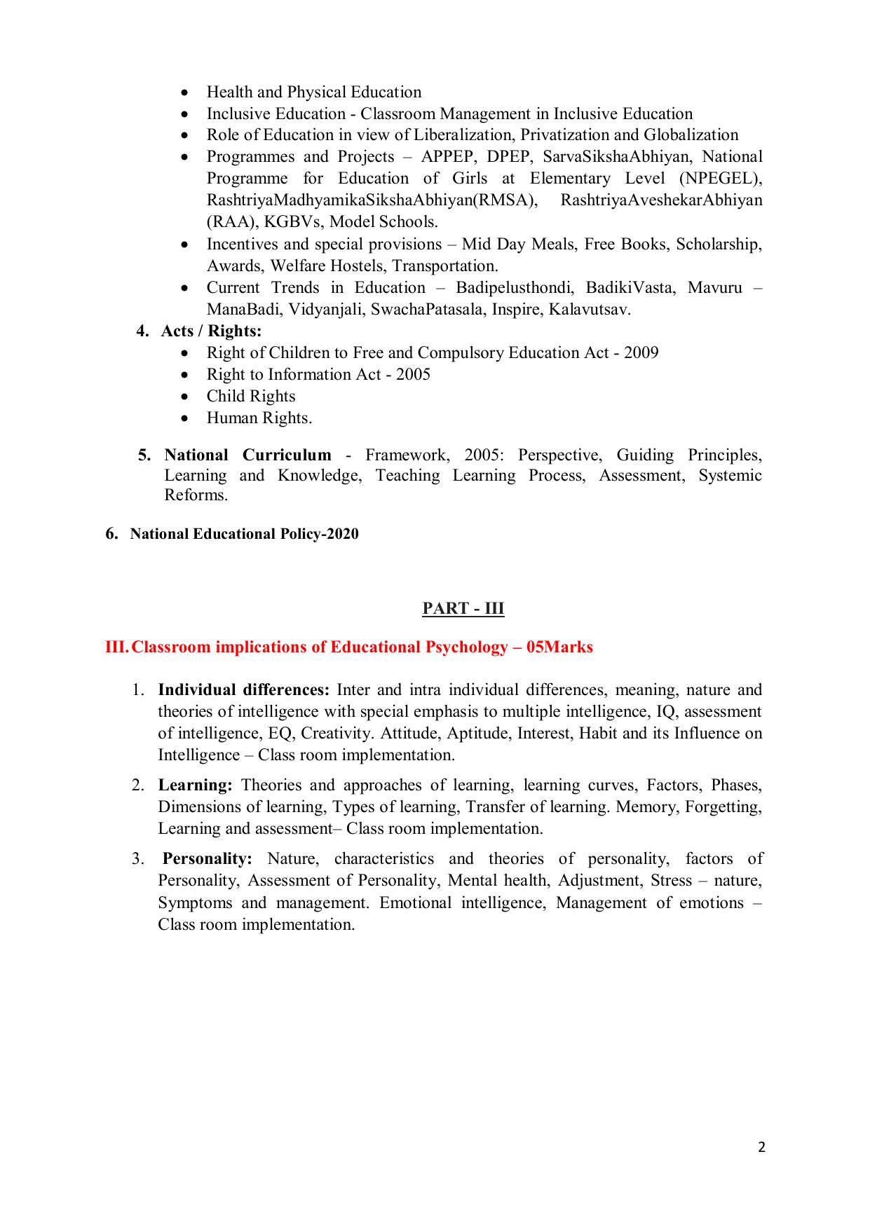 AP DSC SGT TET-TRT, SA, PGT, and All Subjects Syllabus - Page 34