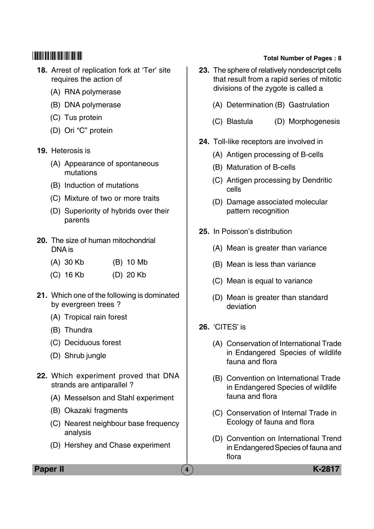 Life Sciences VCRC Sample Papers - Page 4