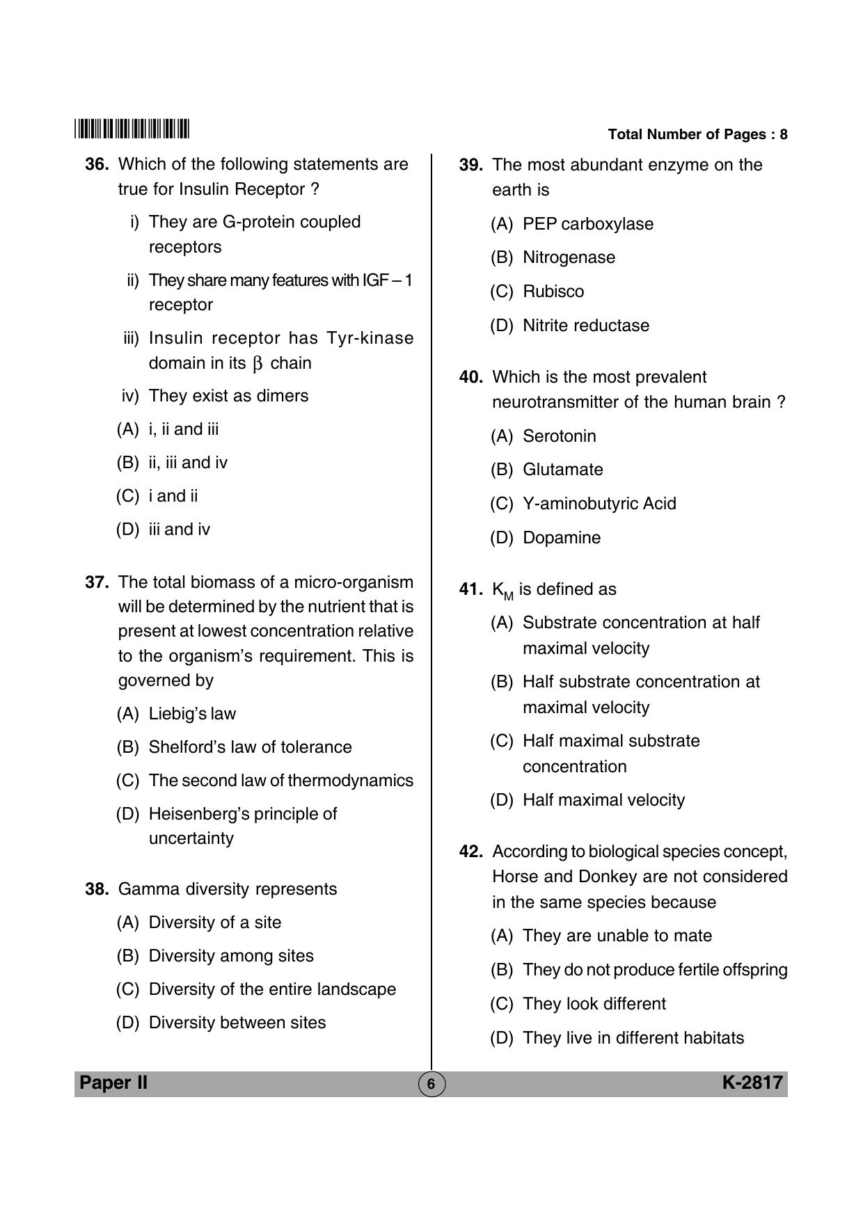 Life Sciences VCRC Sample Papers - Page 6