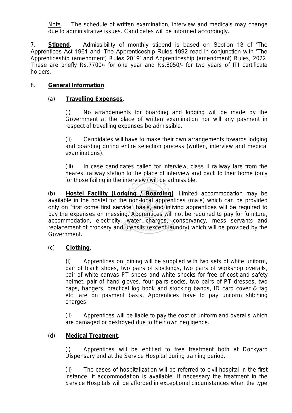 Naval Dockyard Visakhapatnam ITI Trade Apprentice Recruitment 2023 - Page 7