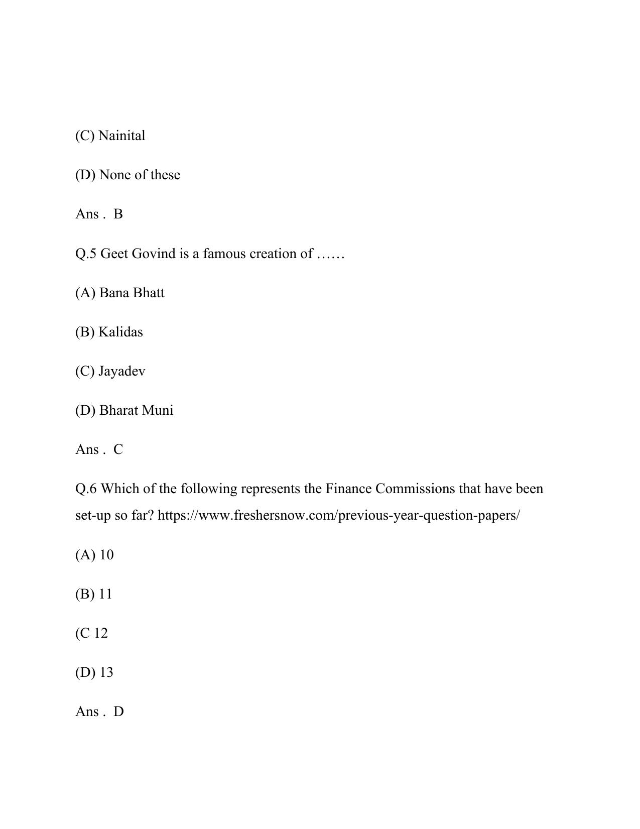 Electricity Department Lakshadweep Previous Papers: General Knowledge (Matriculation Level) - Page 8
