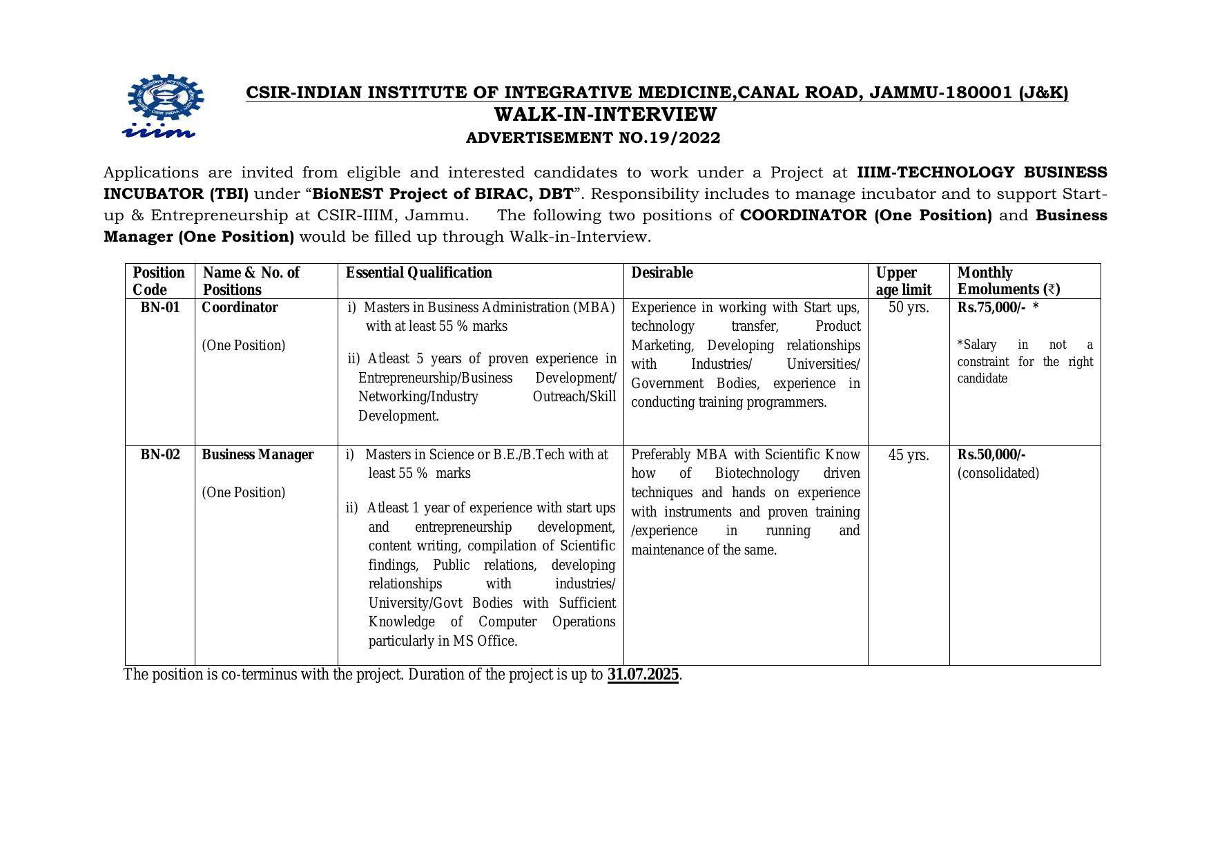 IIIM Invites Application for Coordinator, Business Manager Recruitment 2022 - Page 3