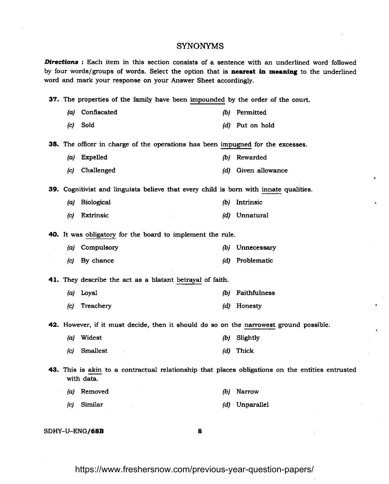 Patna High Court District Judge Previous Question Papers PDF for the English Language - Page 8