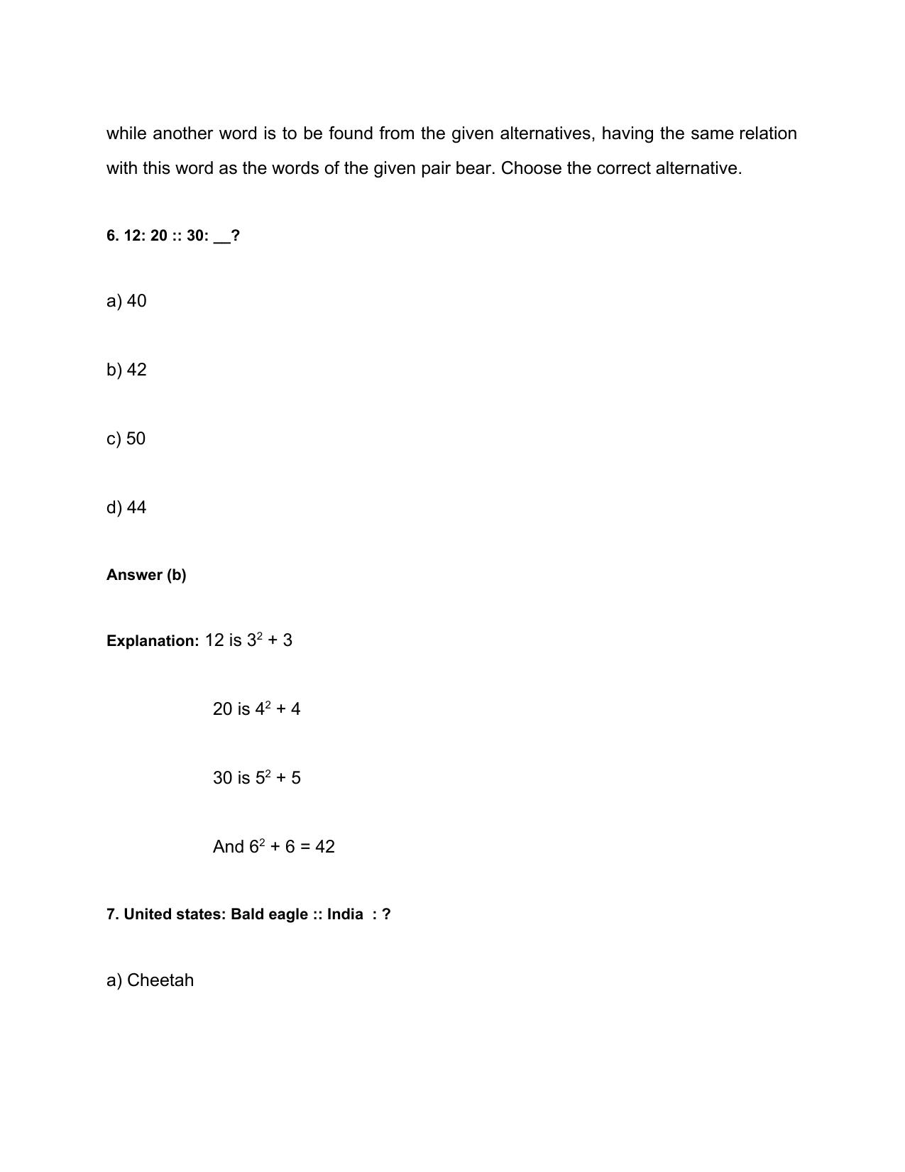 HPSSSB Logical Reasoning Question Papers - Page 4