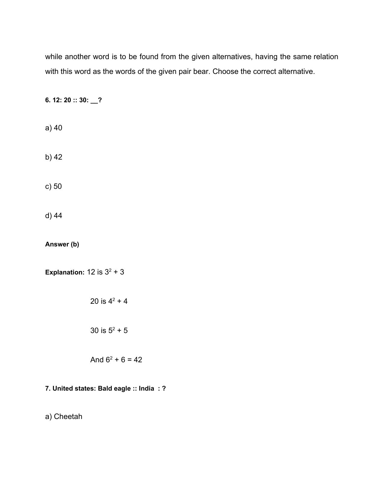 HPSSSB Logical Reasoning Question Papers - Page 4
