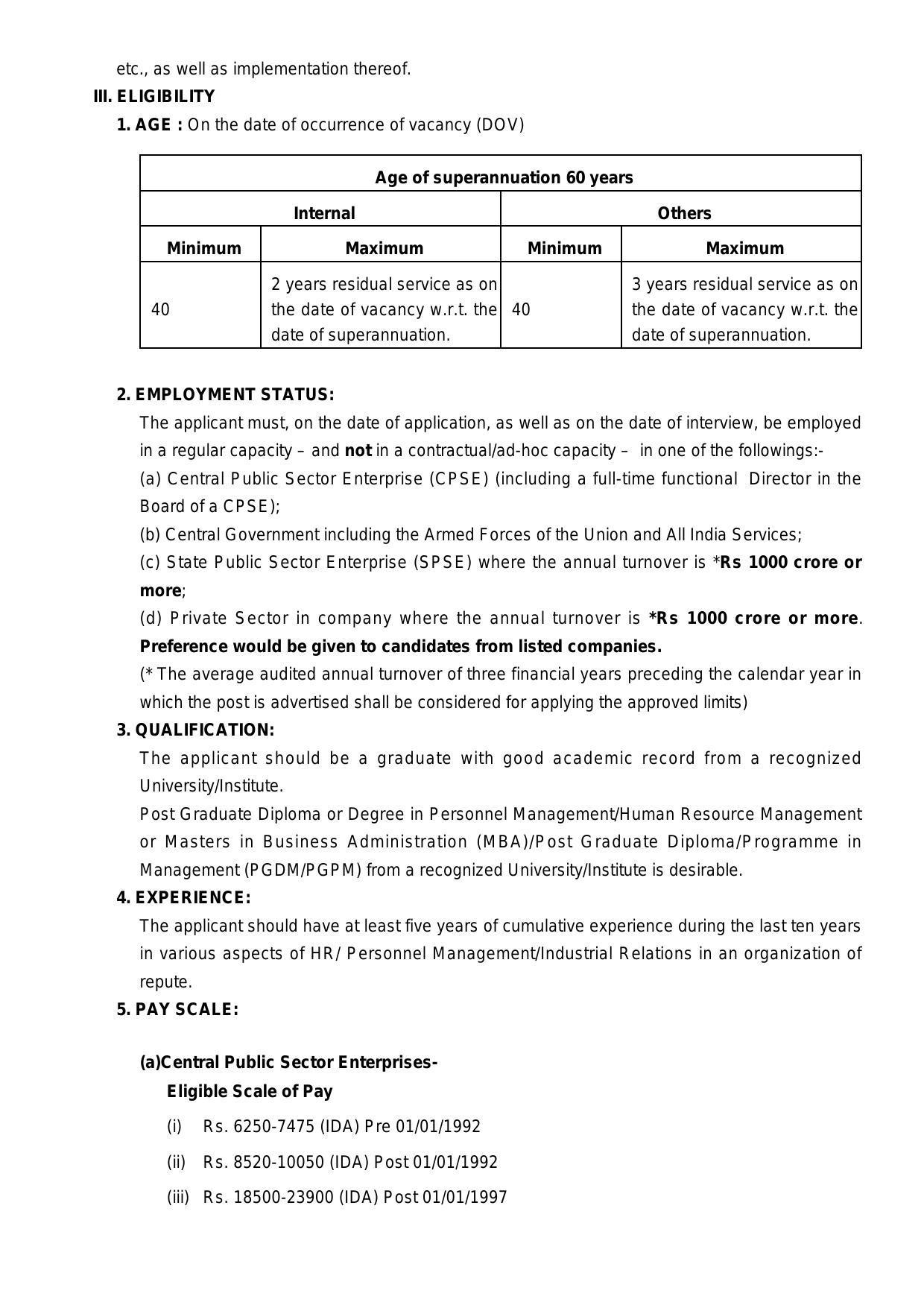 Garden Reach Shipbuilders & Engineers (GRSE) Invites Application for Director Recruitment 2022 - Page 1