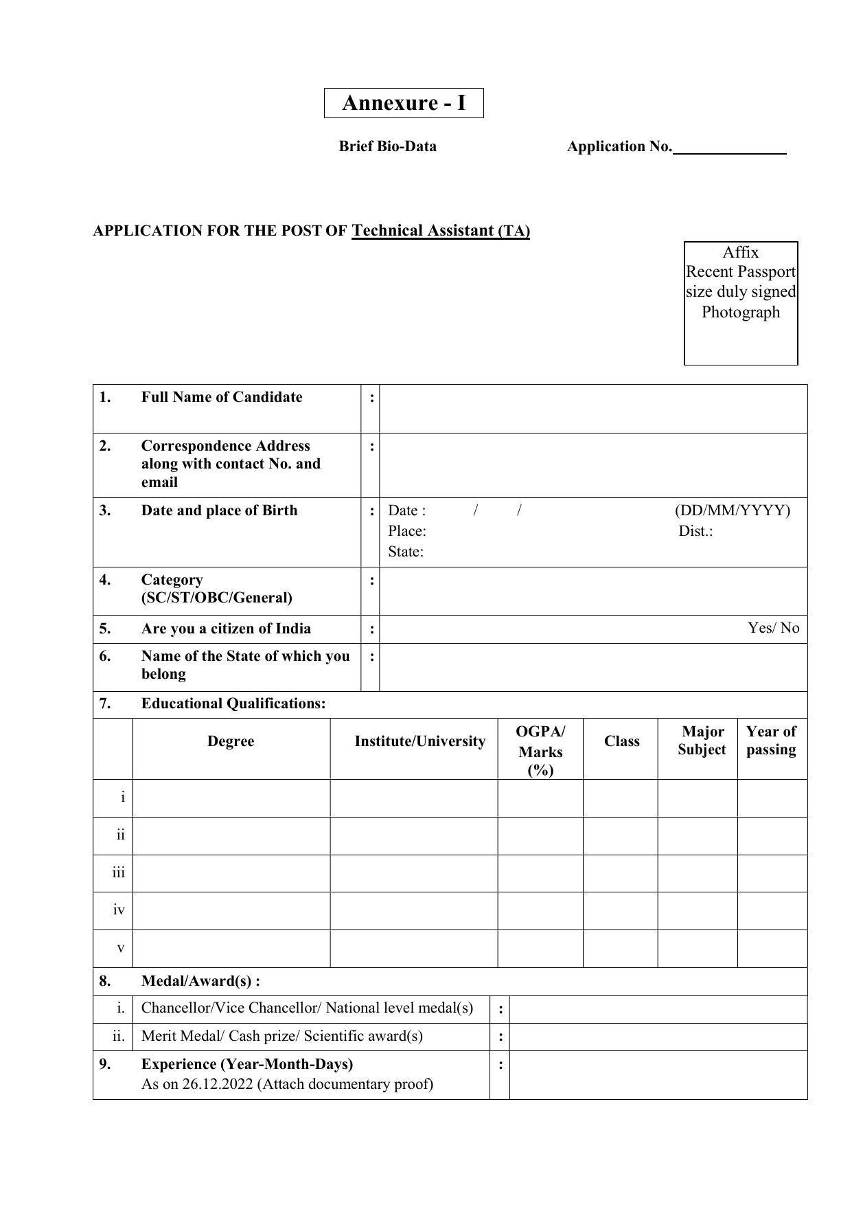 Navsari Agricultural University (NAU) Invites Application for Technical Assistant Recruitment 2022 - Page 2