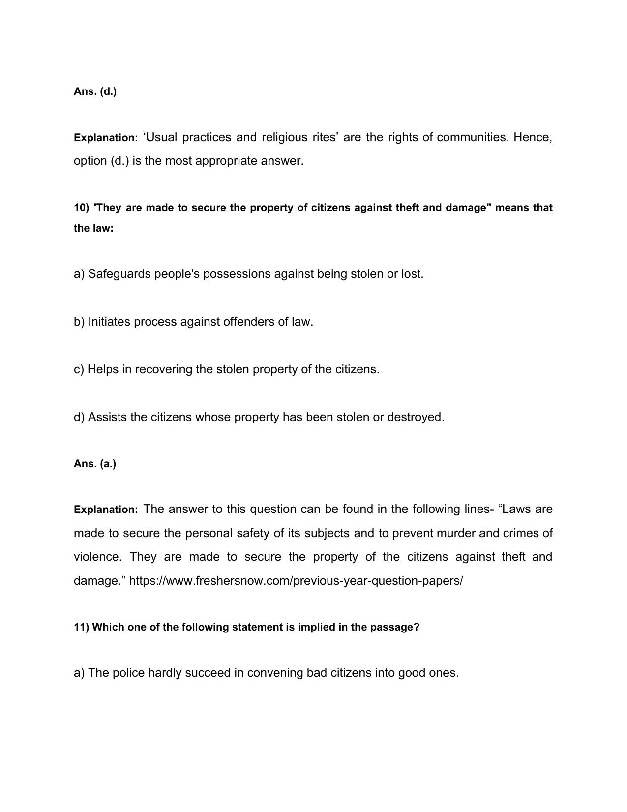 HSSC Previous Year Question Papers General English - Page 7