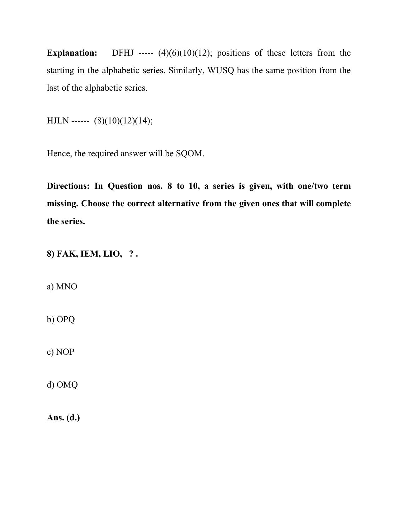 FACT Reasoning Previous Question Papers Download PDF - Page 5