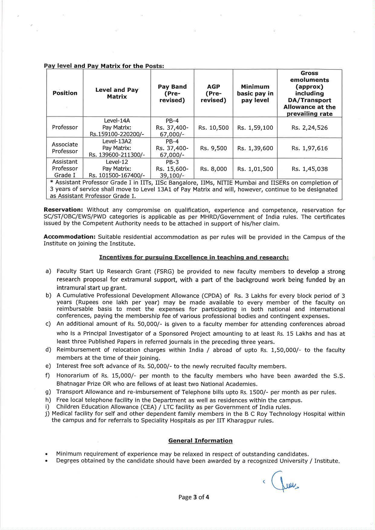 IIT Kharagpur Invites Application for Professor, Associate Professor, More Vacancies Recruitment 2023 - Page 4