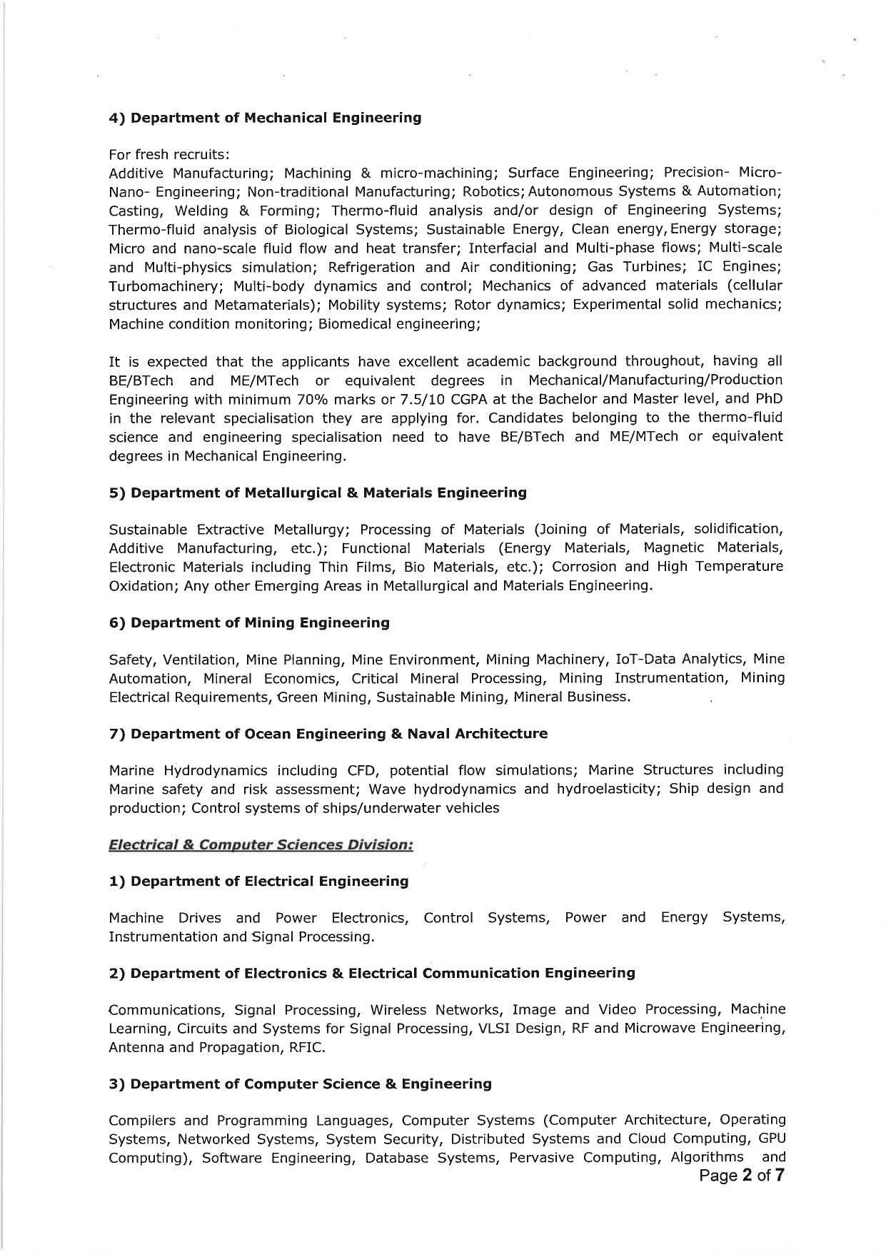 IIT Kharagpur Invites Application for Professor, Associate Professor, More Vacancies Recruitment 2023 - Page 6