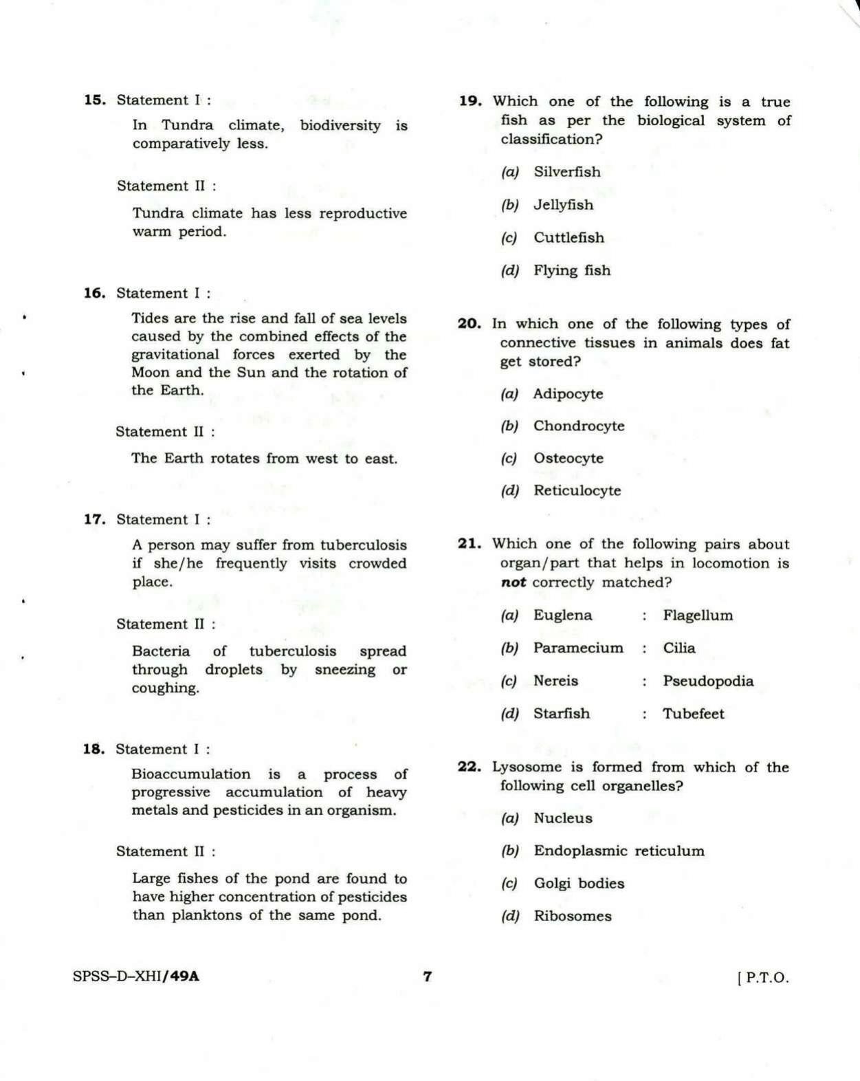 PBSSD General Knowledge Solved Papers - Page 7