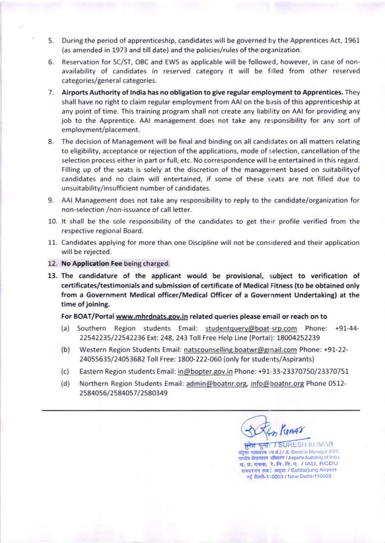Airports Authority of India Invites Application for 10 Graduate Apprentice or Diploma Apprentices Recruitment 2023 - Page 3