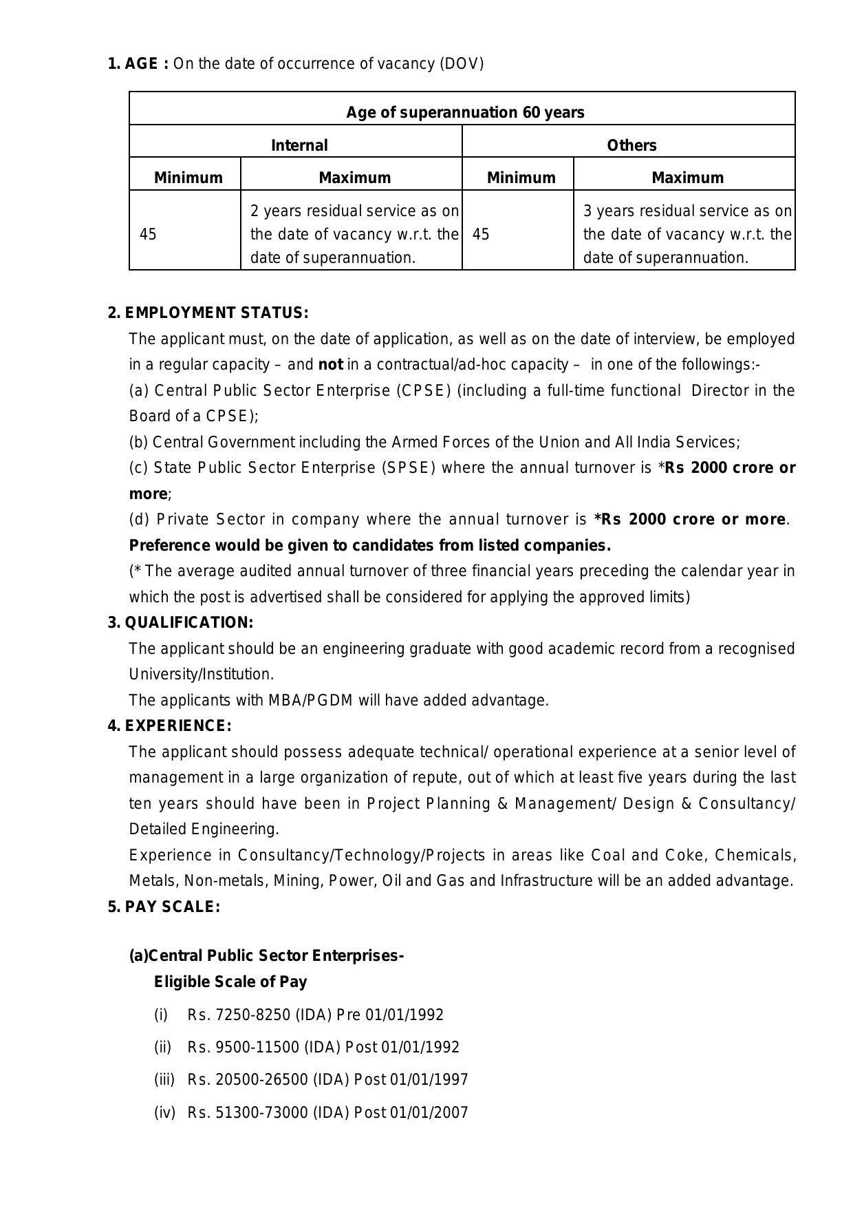 Mecon Limited Invites Application for Director Recruitment 2022 - Page 1