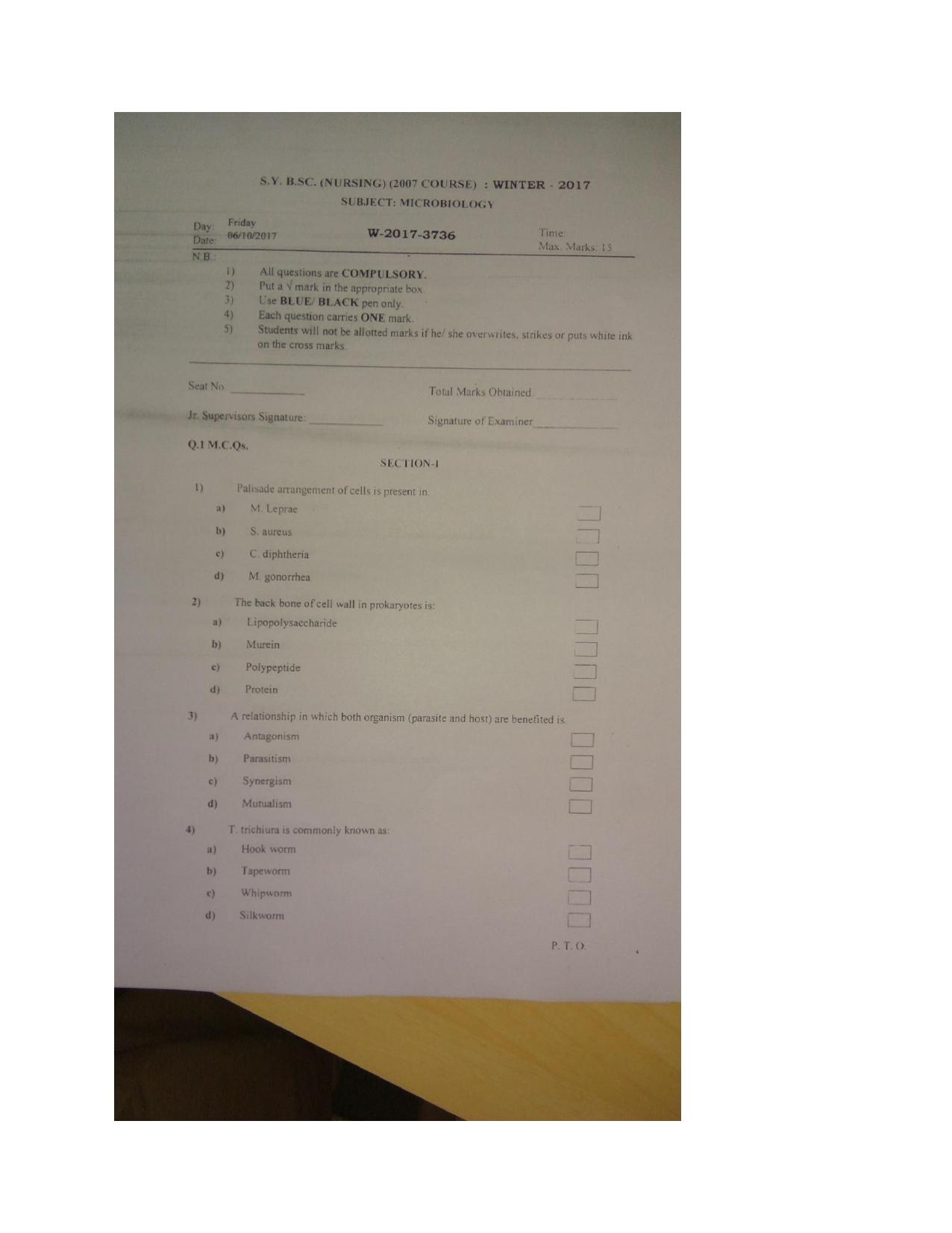 VCRC Microbiology Previous Year Question Papers - Page 17