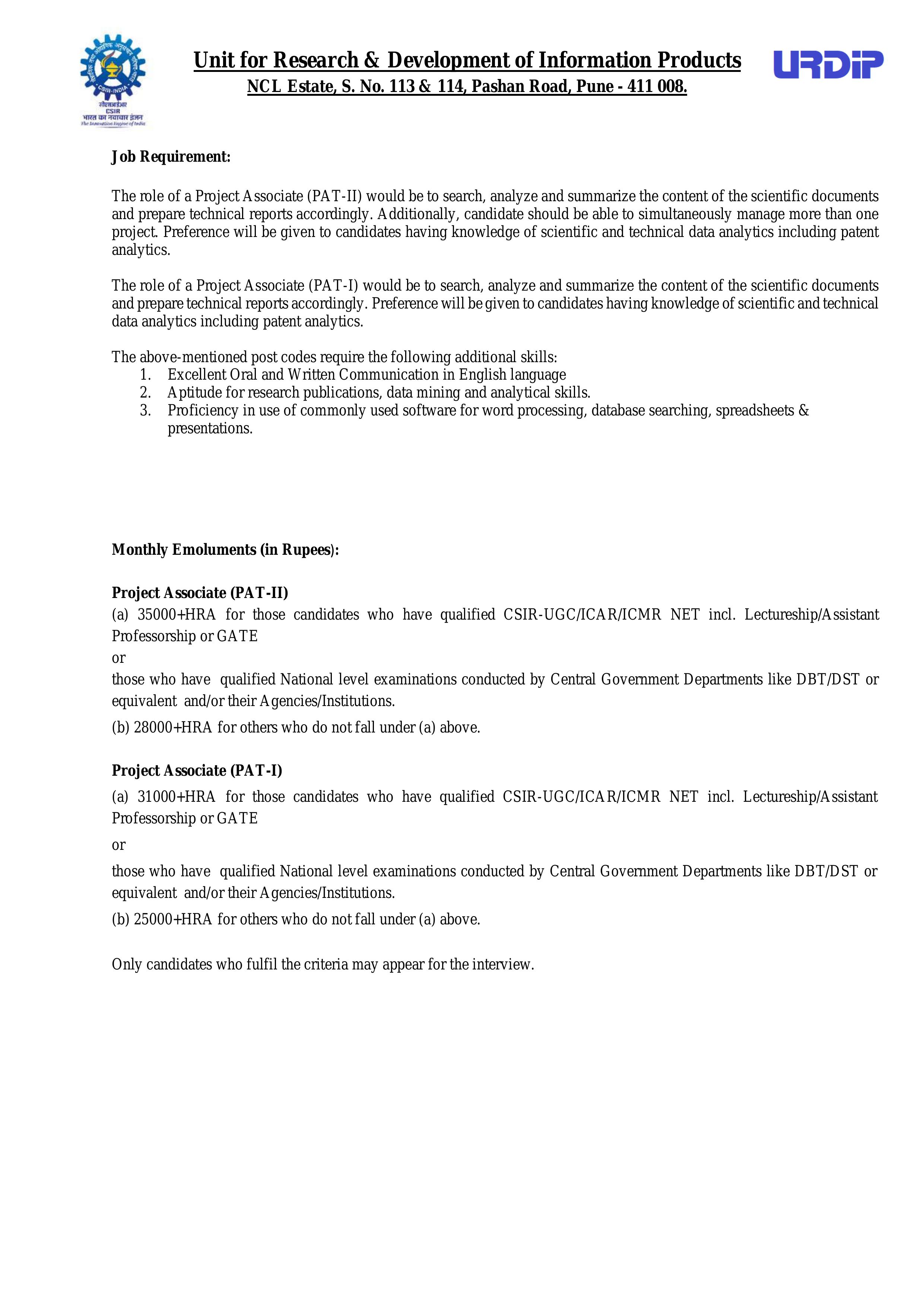 CSIR-URDIP Learning opportunity for Engineering professionals  - Page 2