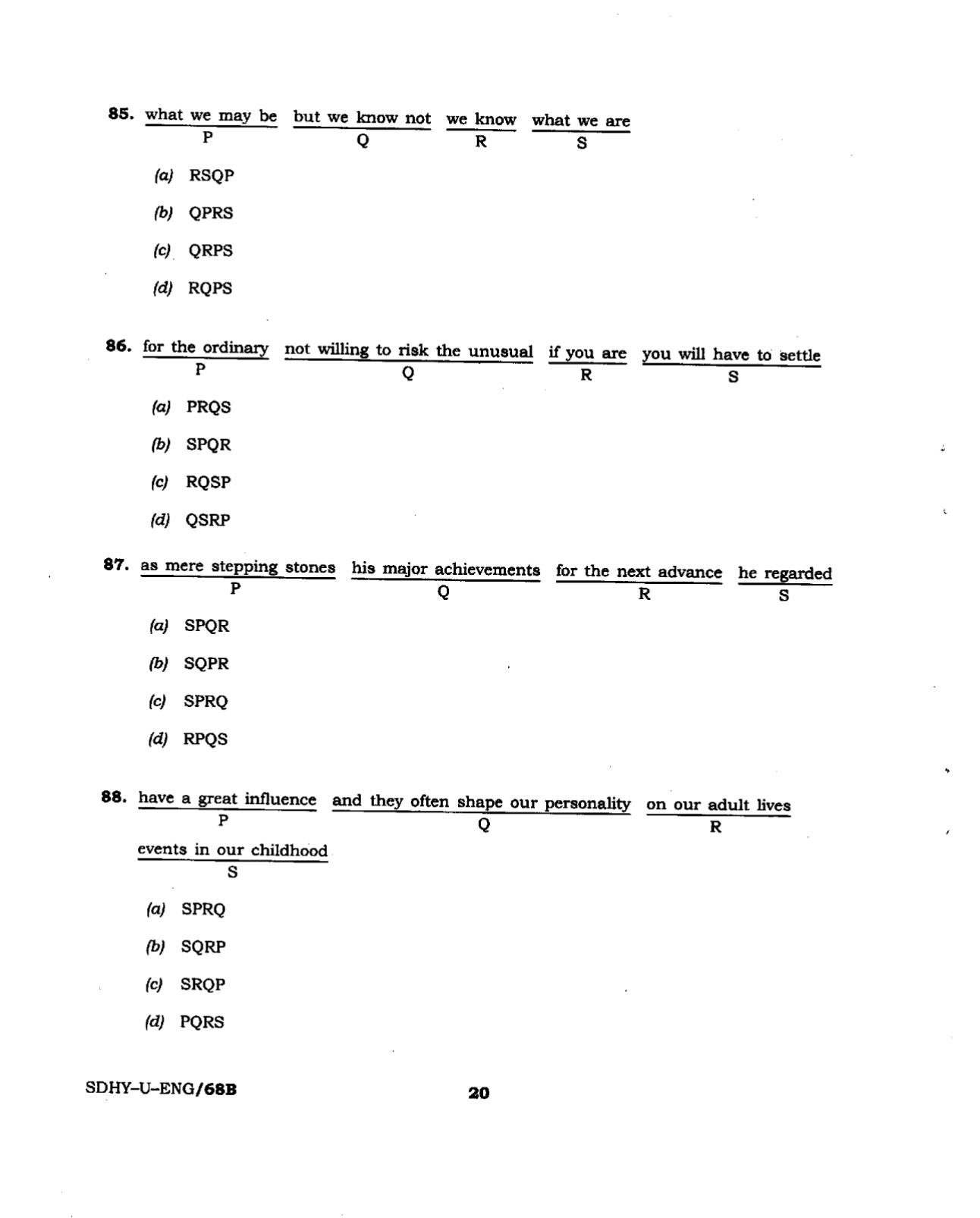 Visakhapatnam Cooperative Bank PO Previous Papers - Page 28