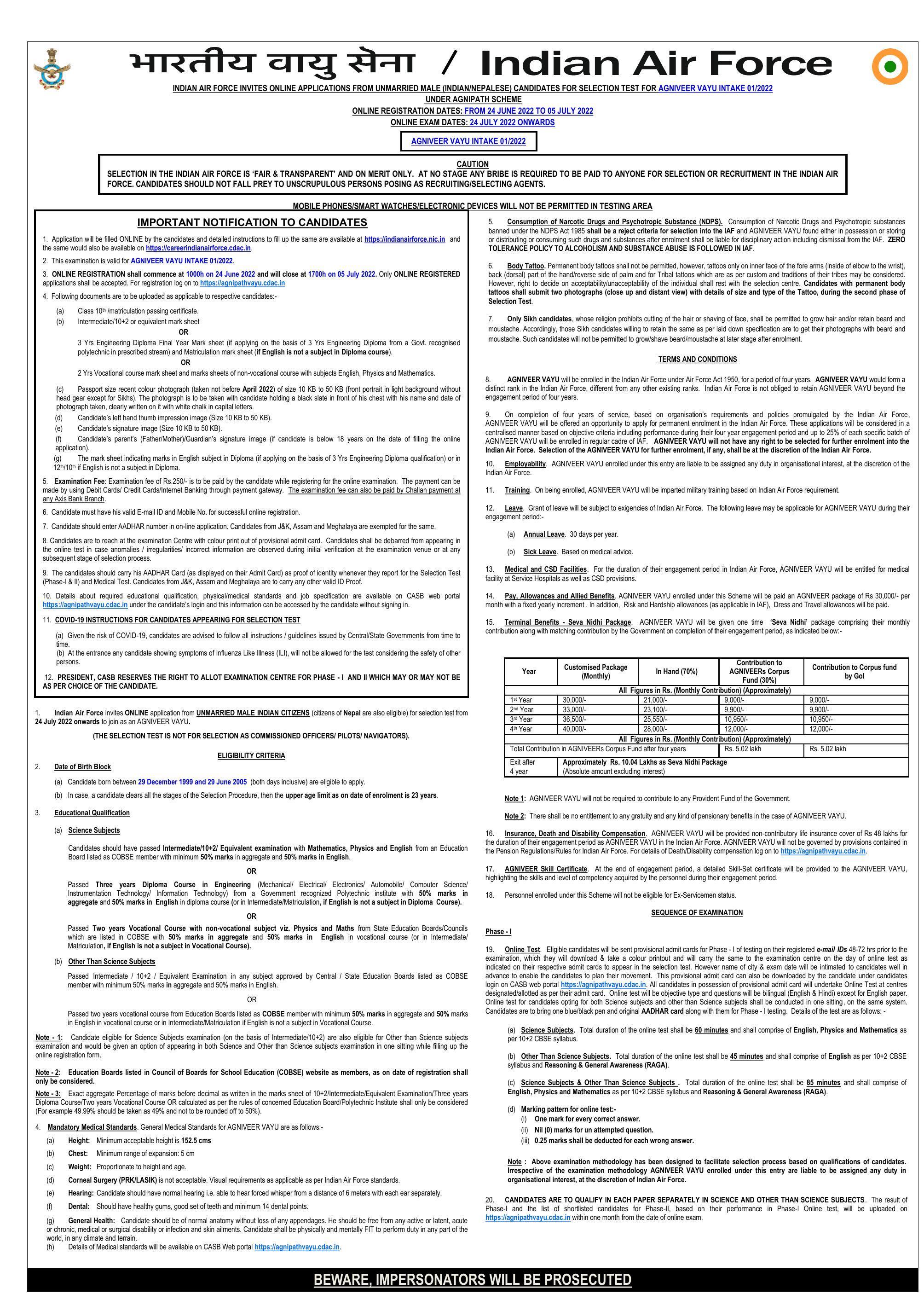 Indian Air Force (IAF) Agniveer Recruitment 2022 - Page 2