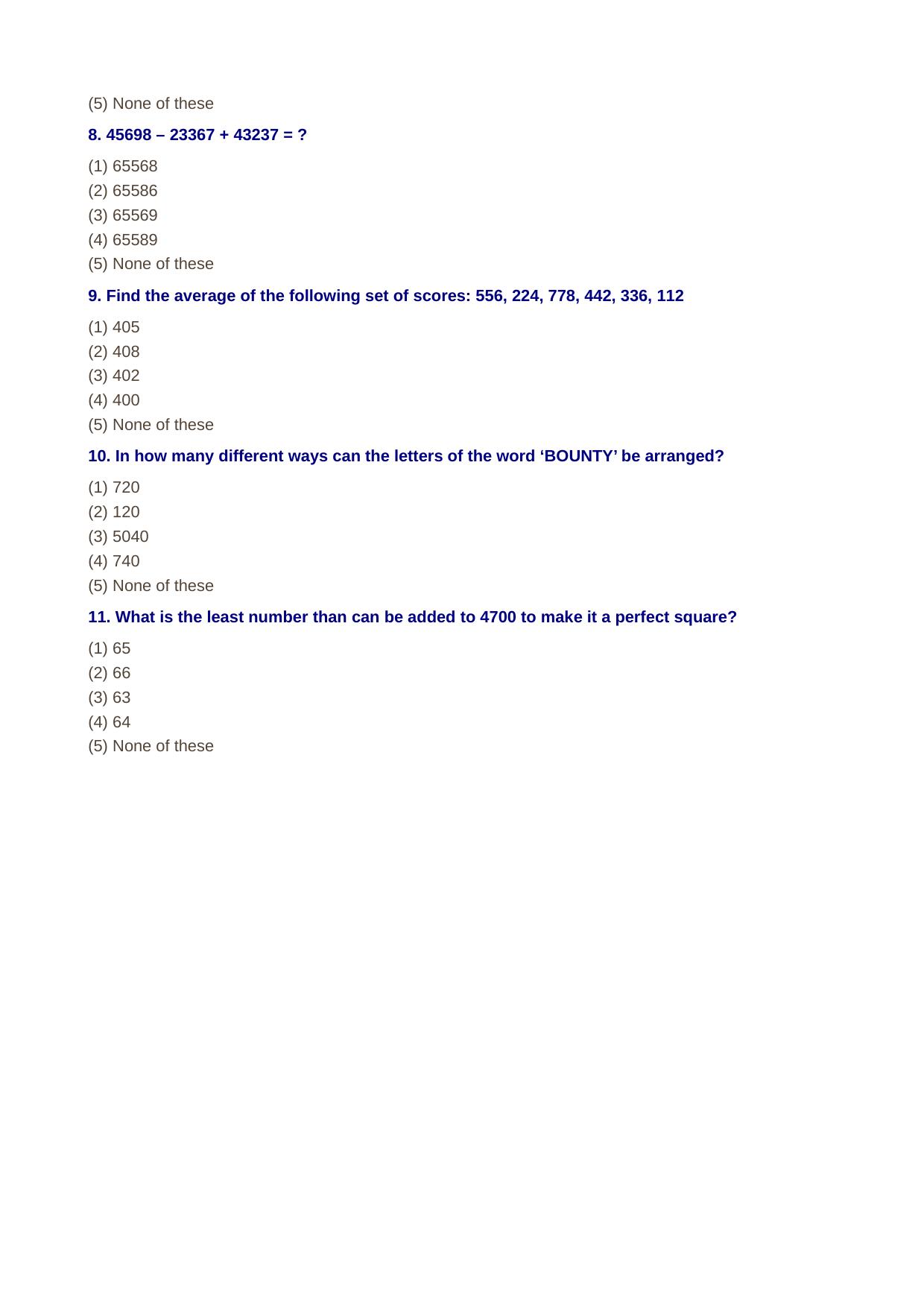 DRDO CEPTAM MTS Numerical Ability Previous Papers - Page 2