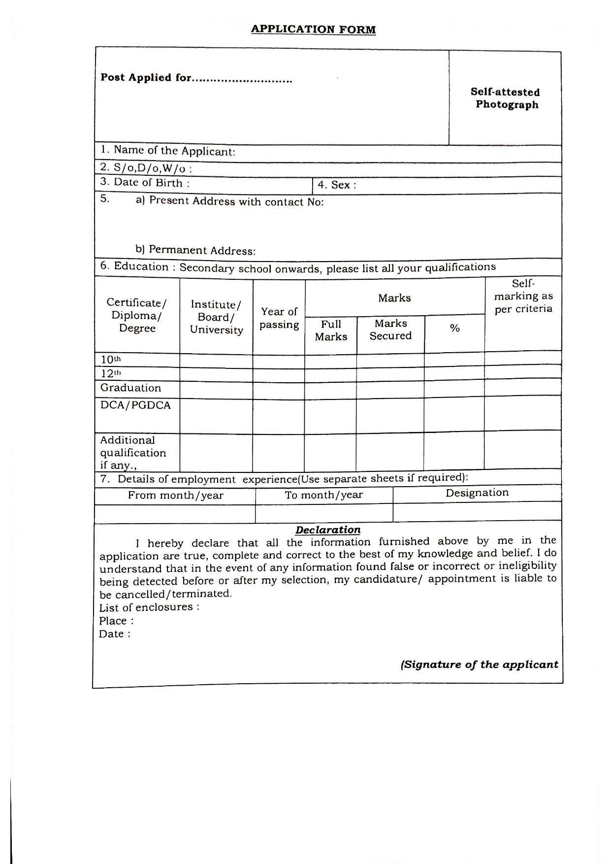 MGNREGA Invites Application for Data Entry Operator Recruitment 2022 - Page 2