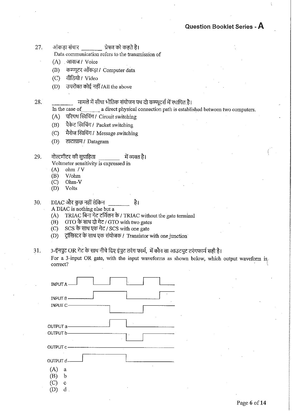 VCRC Technical Assistant Electrical Previous Papers - Page 5