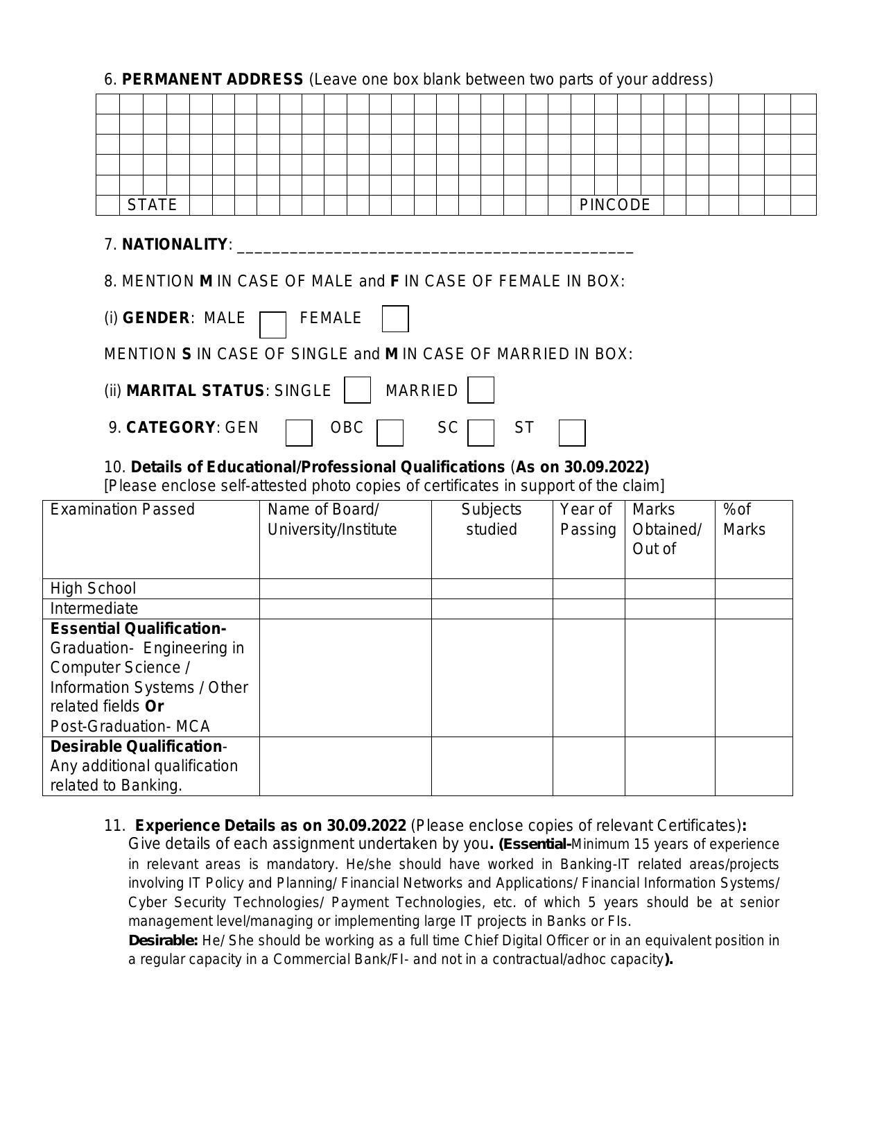 Nainital Bank Invites Application for Chief Digital Officer Recruitment