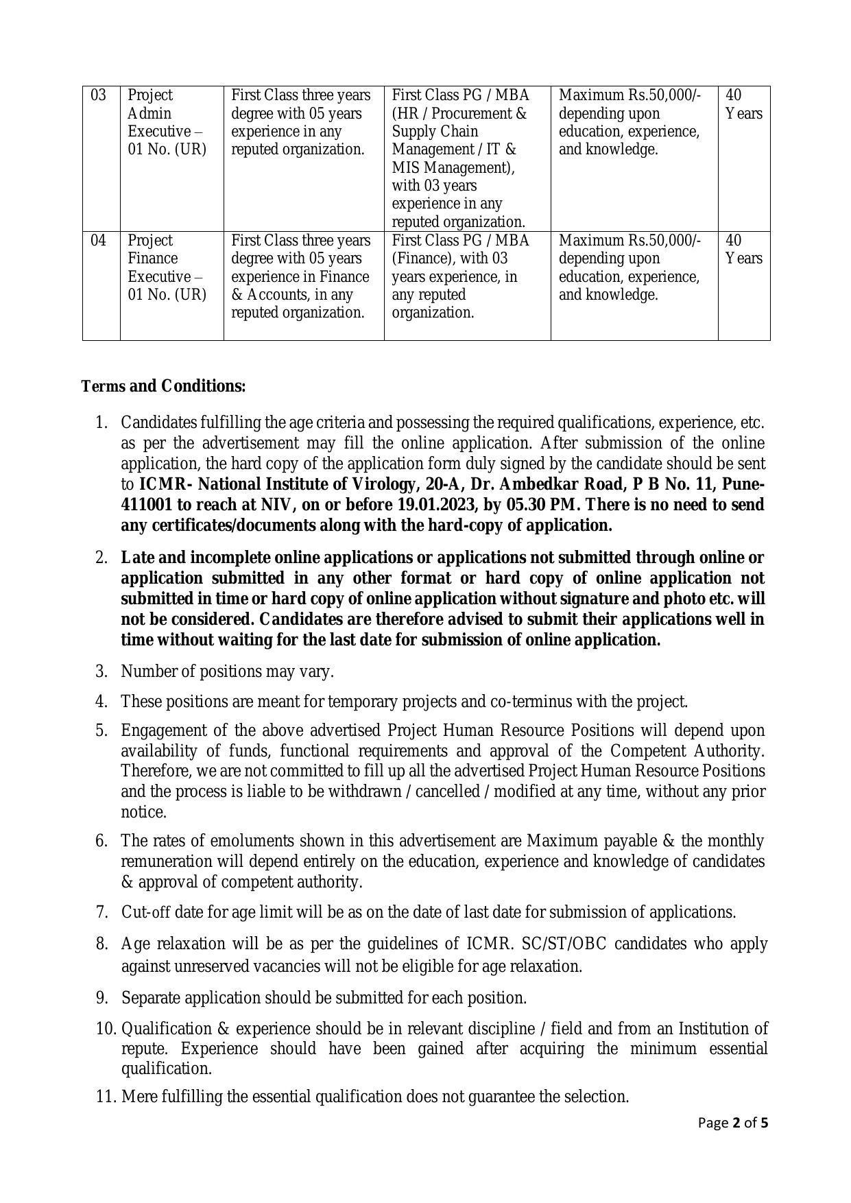 NARI Invites Application for Project Finance Executive, Project Admin Executive, More Vacancies Recruitment 2023 - Page 1
