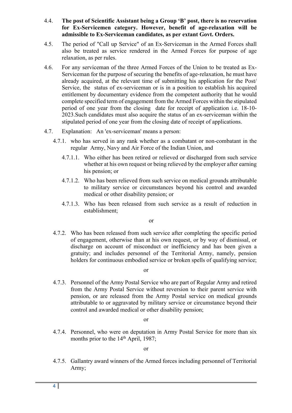 Staff Selection Commission (SSC) Scientific Assistant Recruitment 2022 - Page 40