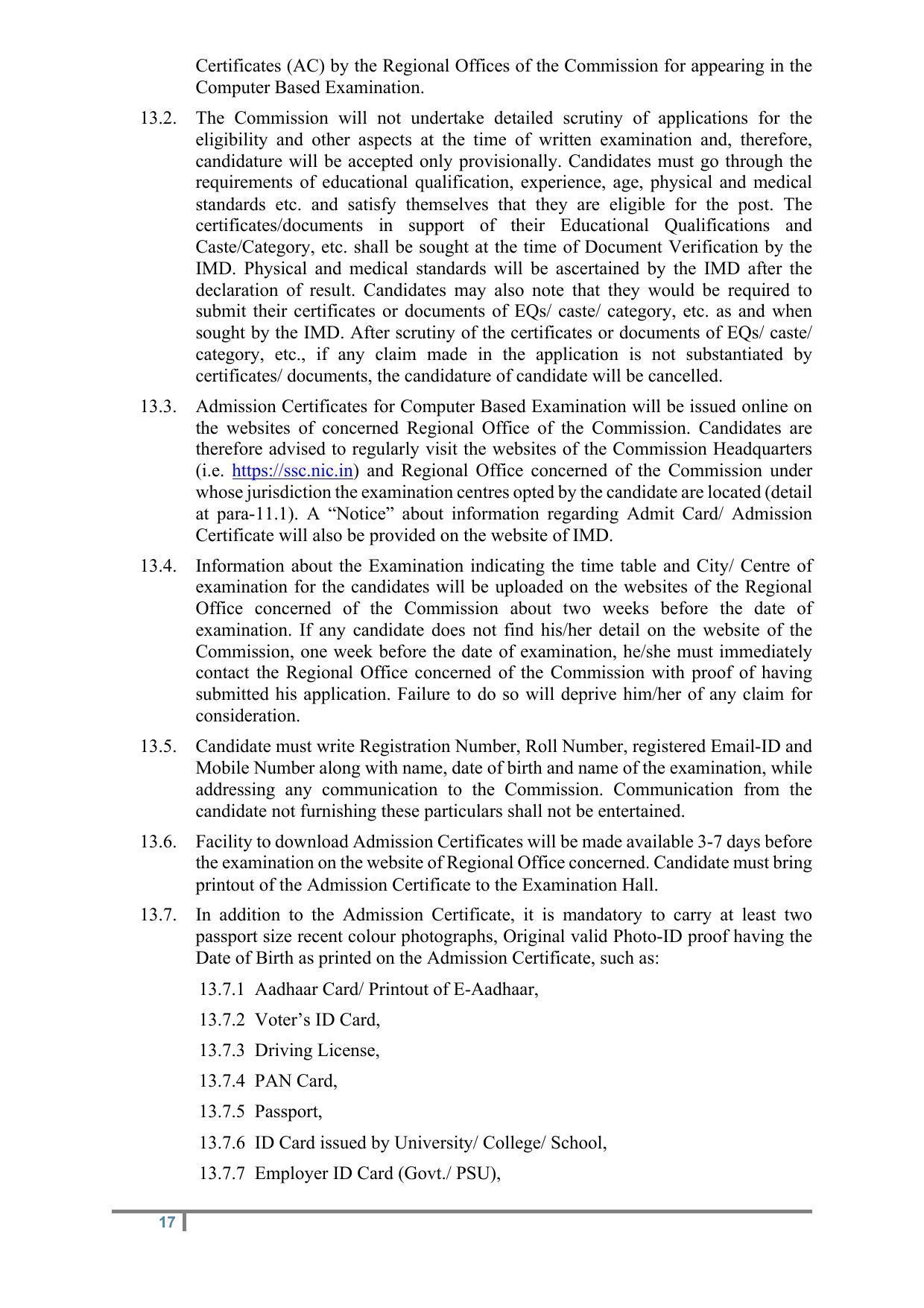 Staff Selection Commission (SSC) Scientific Assistant Recruitment 2022 - Page 33