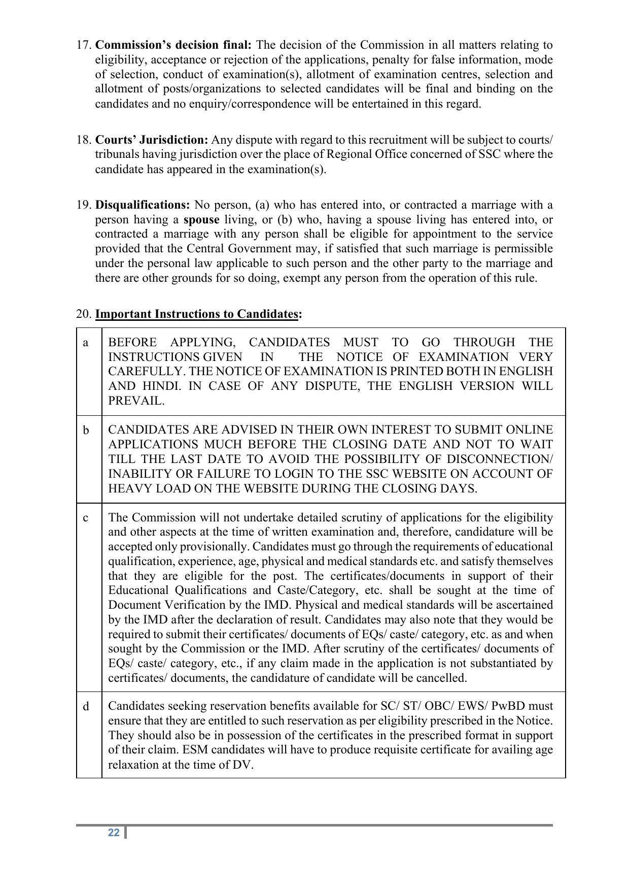 Staff Selection Commission (SSC) Scientific Assistant Recruitment 2022 - Page 29